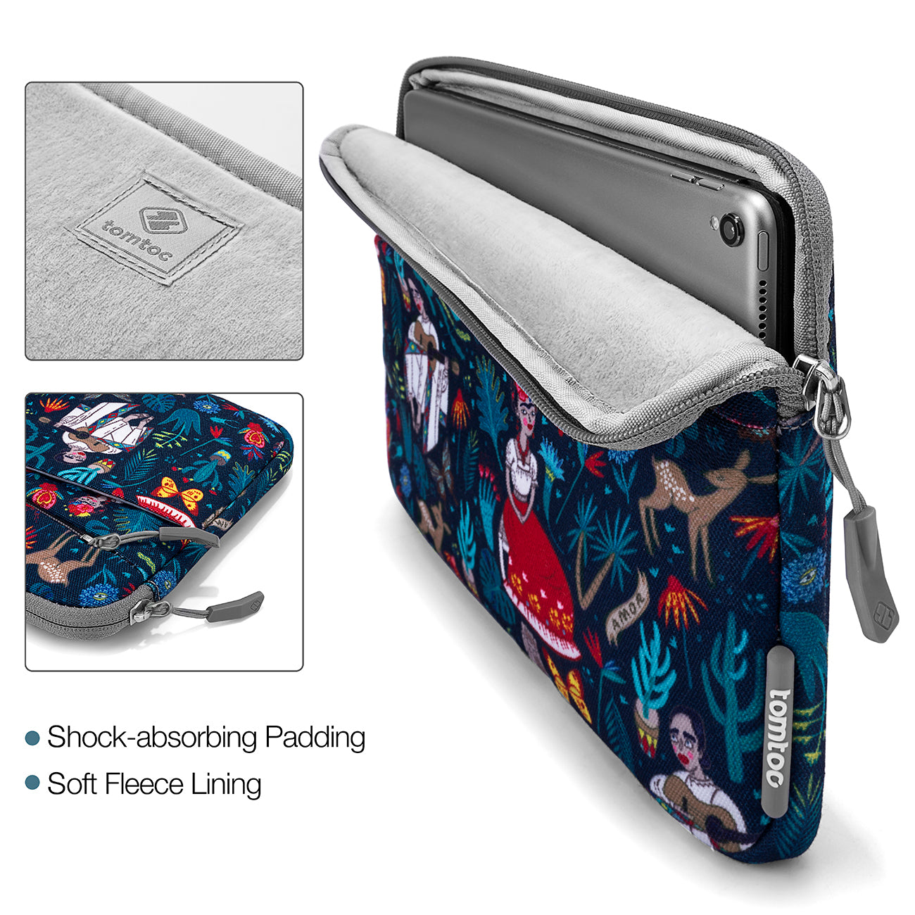 tomtoc 13 Inch Versatile 360 Protective Laptop Sleeve / MacBook Sleeve - Dazzling Blue