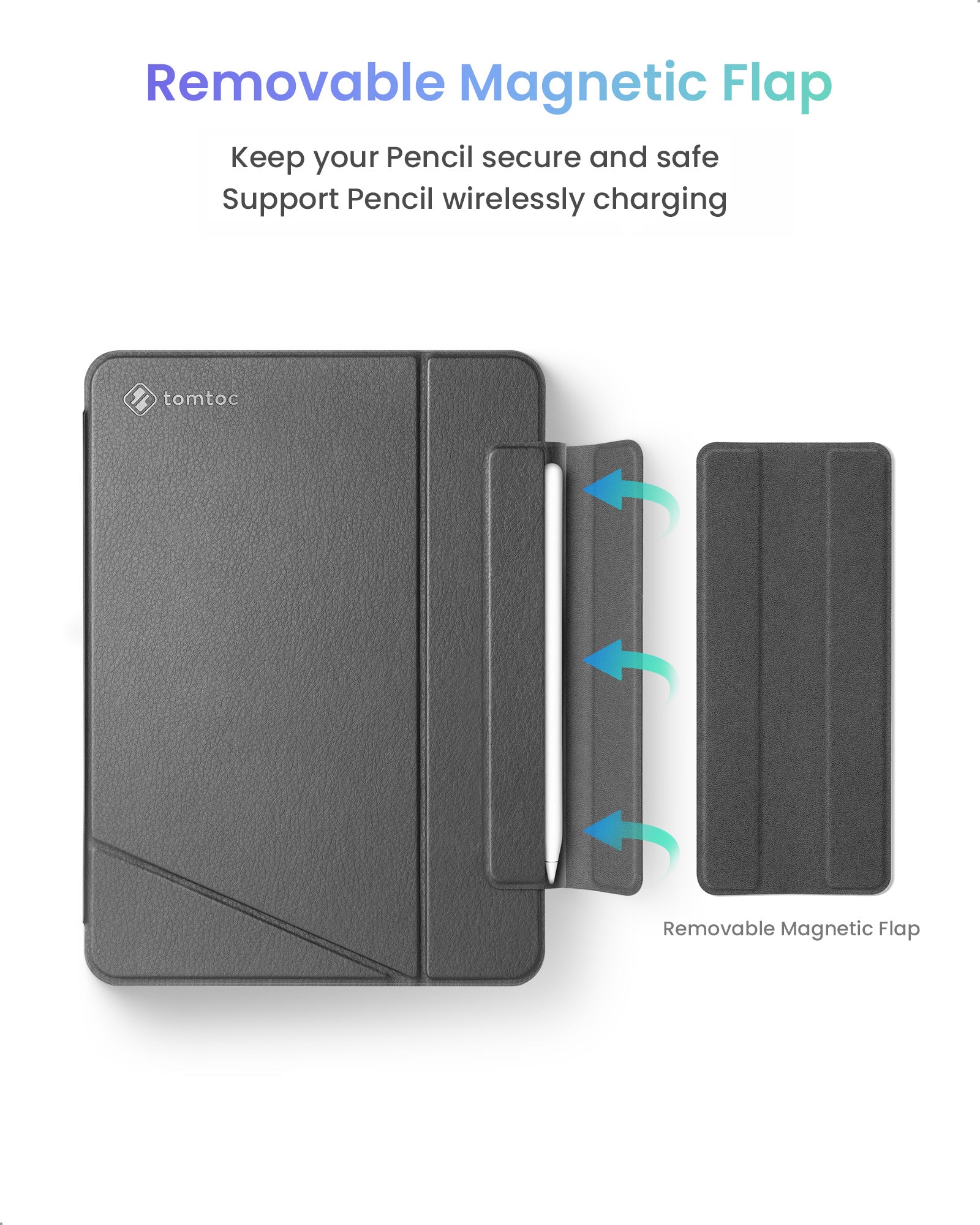 tomtoc 11 Inch Ultra Slim Lightweight Magnetic Case - Black