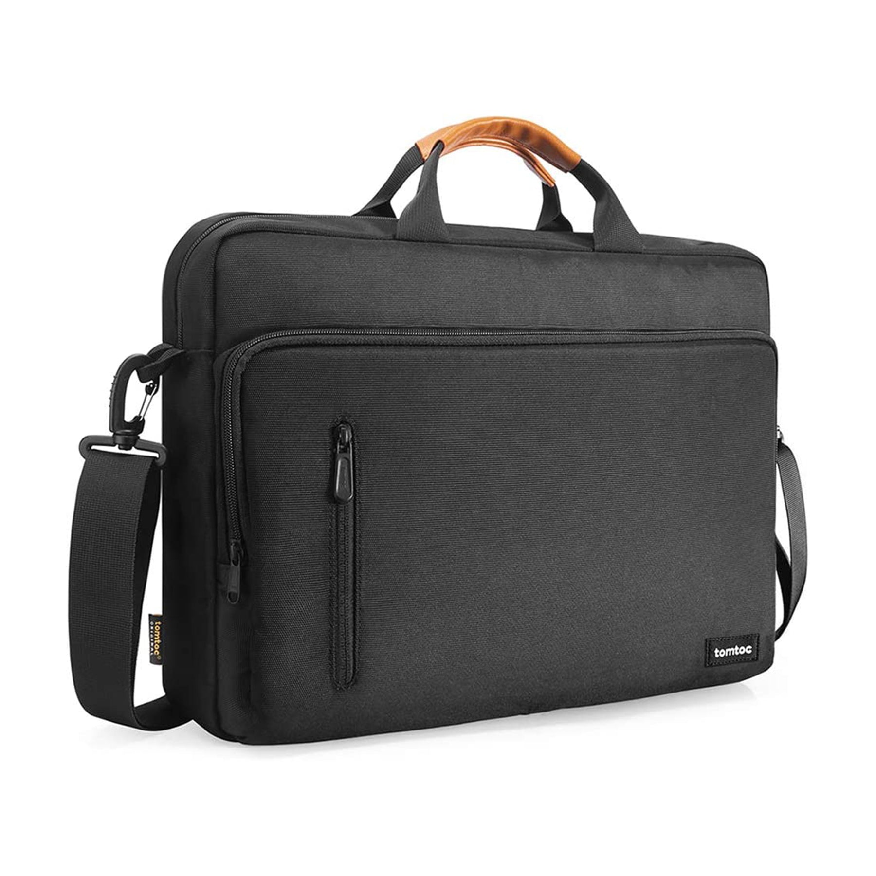 tomtoc 14 Inch Casual Laptop Messenger Bag / Business Shoulder Bag - Black