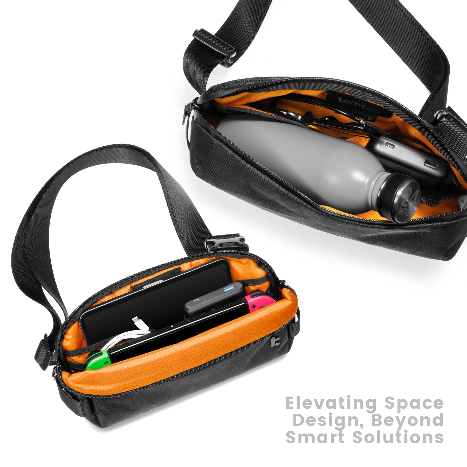 tomtoc Explorer X-Pac Sling Men Bag / Crossbody Bag / Shoulder Bag / Chest Bag - Black