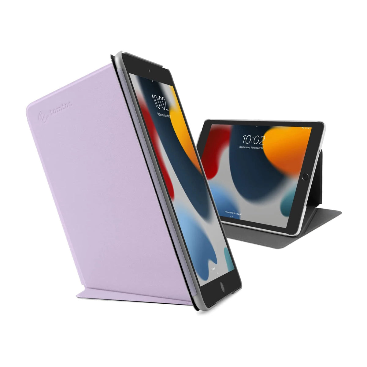 tomtoc 10.2 Inch Protective Smart-Tri Case - iPad 9th Gen 2019-2021 - Purple