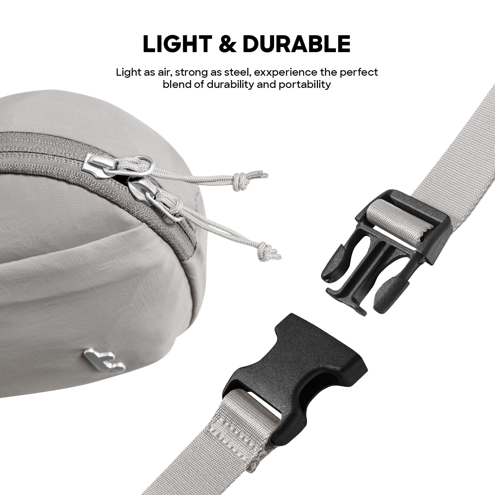 tomtoc T32 1.5L Slingbean Belt Bag / Crossbody Bag / Sling Bag / Waist Bag with RFID Blocking - Caramel