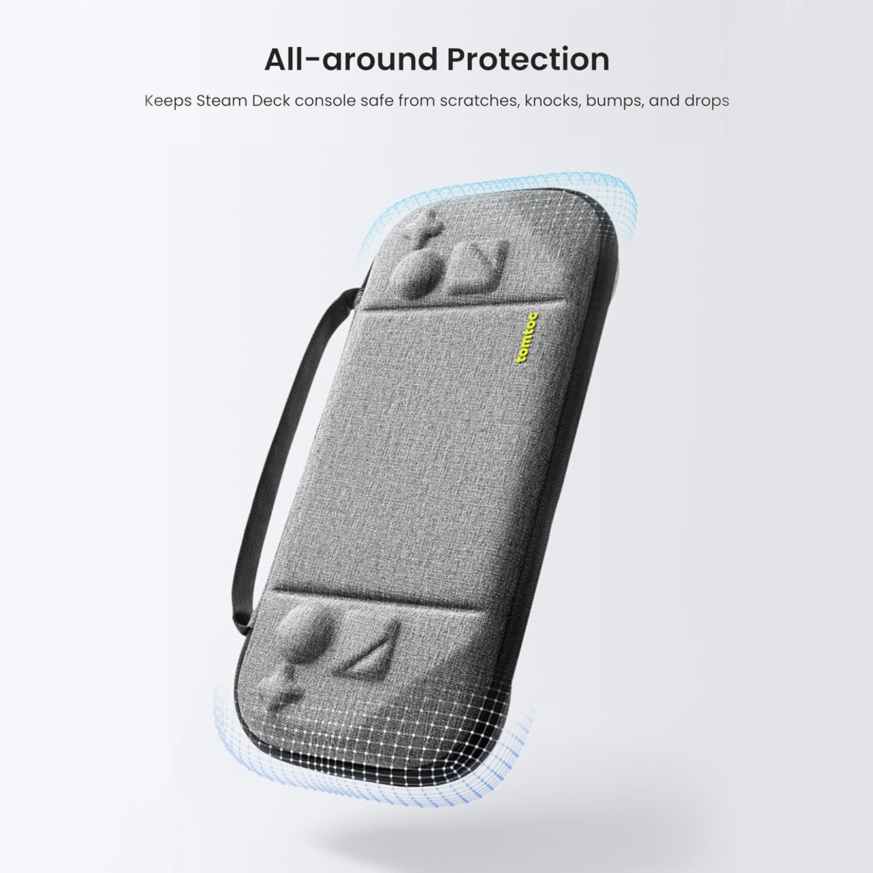 tomtoc Steam Deck Carrying Case / Protective Case / Hard Portable Travel Carrying Bag - Gray