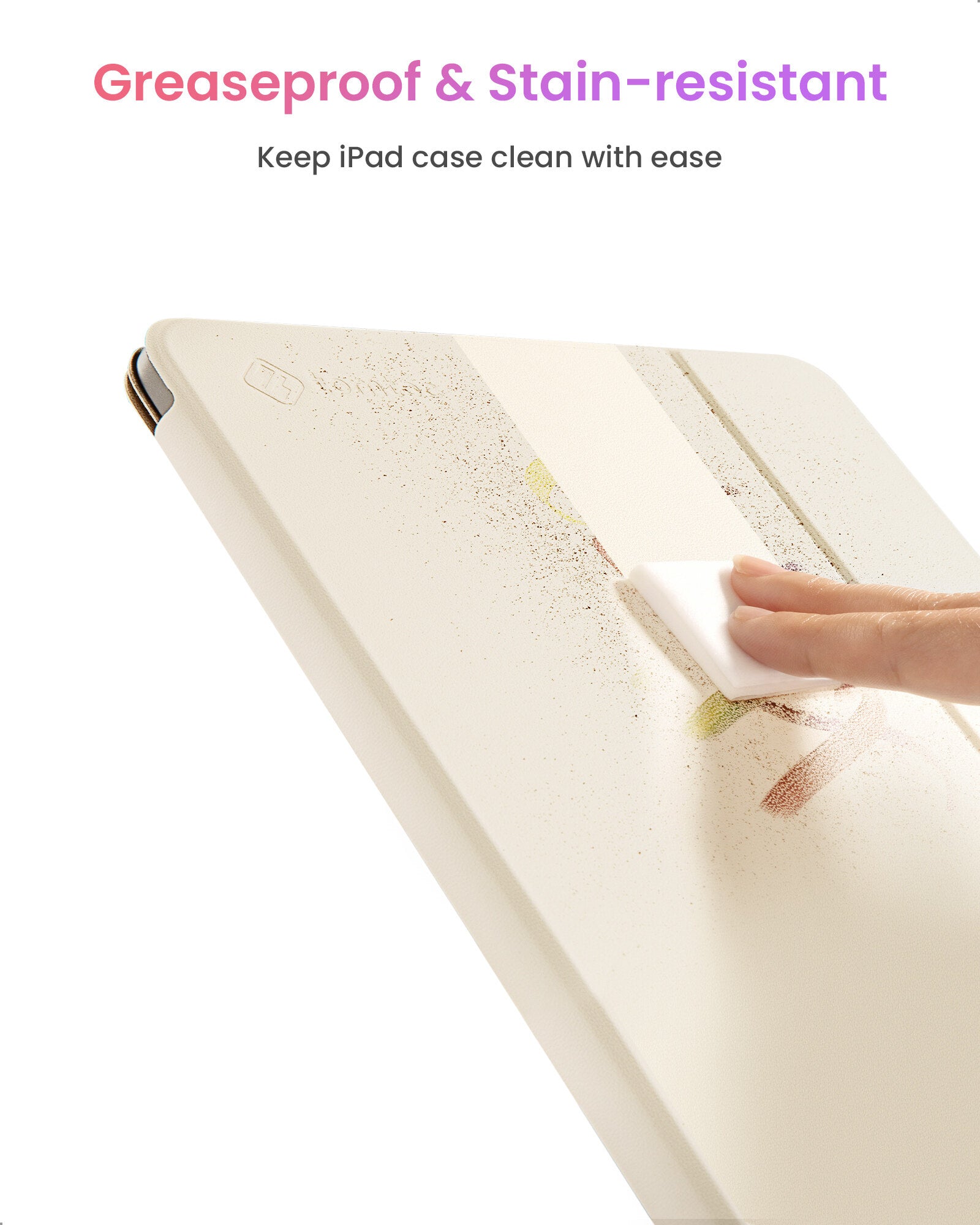 tomtoc 11 Inch Ultra Slim Lightweight Magnetic Case - White