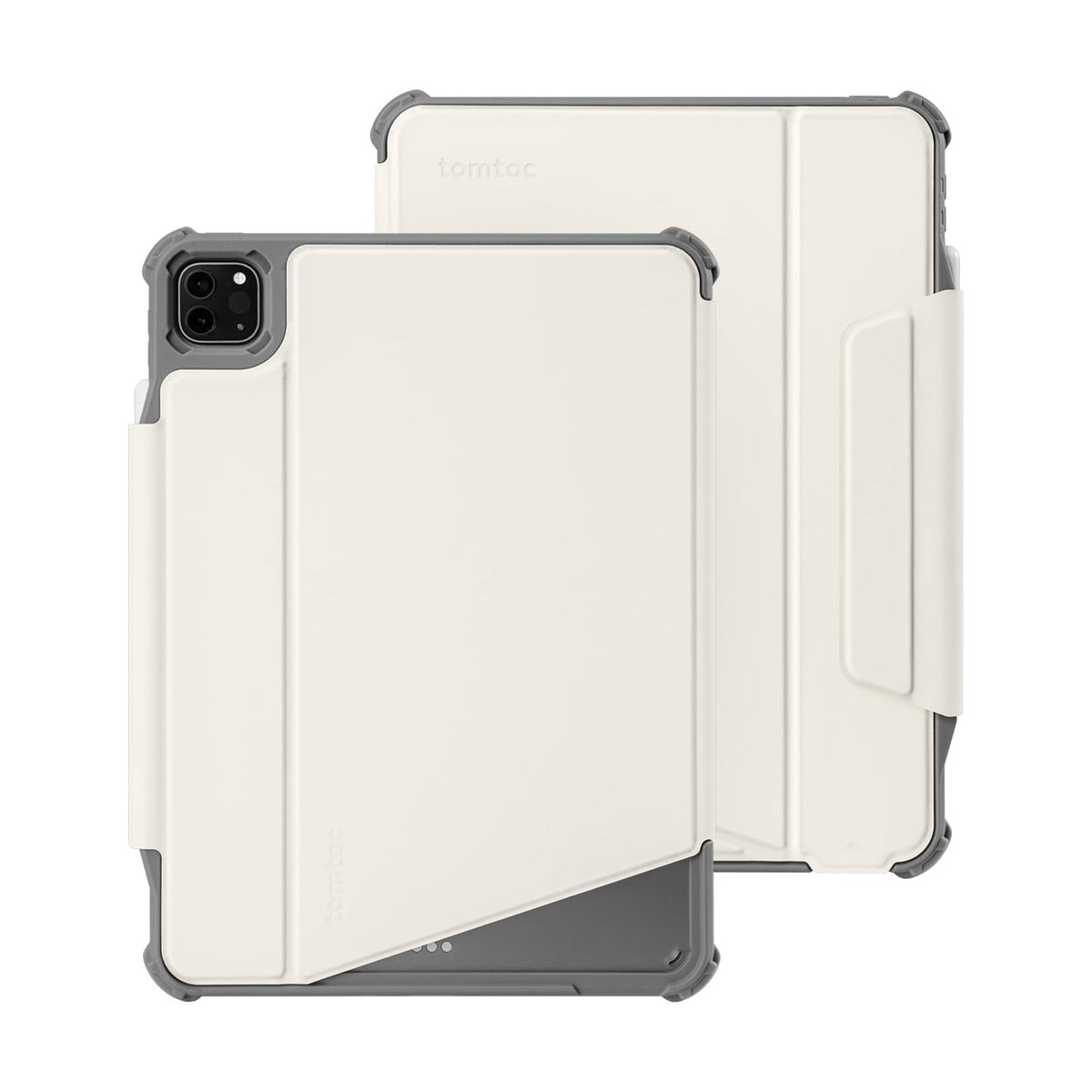 tomtoc 11 Inch iPad Pro Wireless Apple Pencil Charging / Detachable Protective Case - White