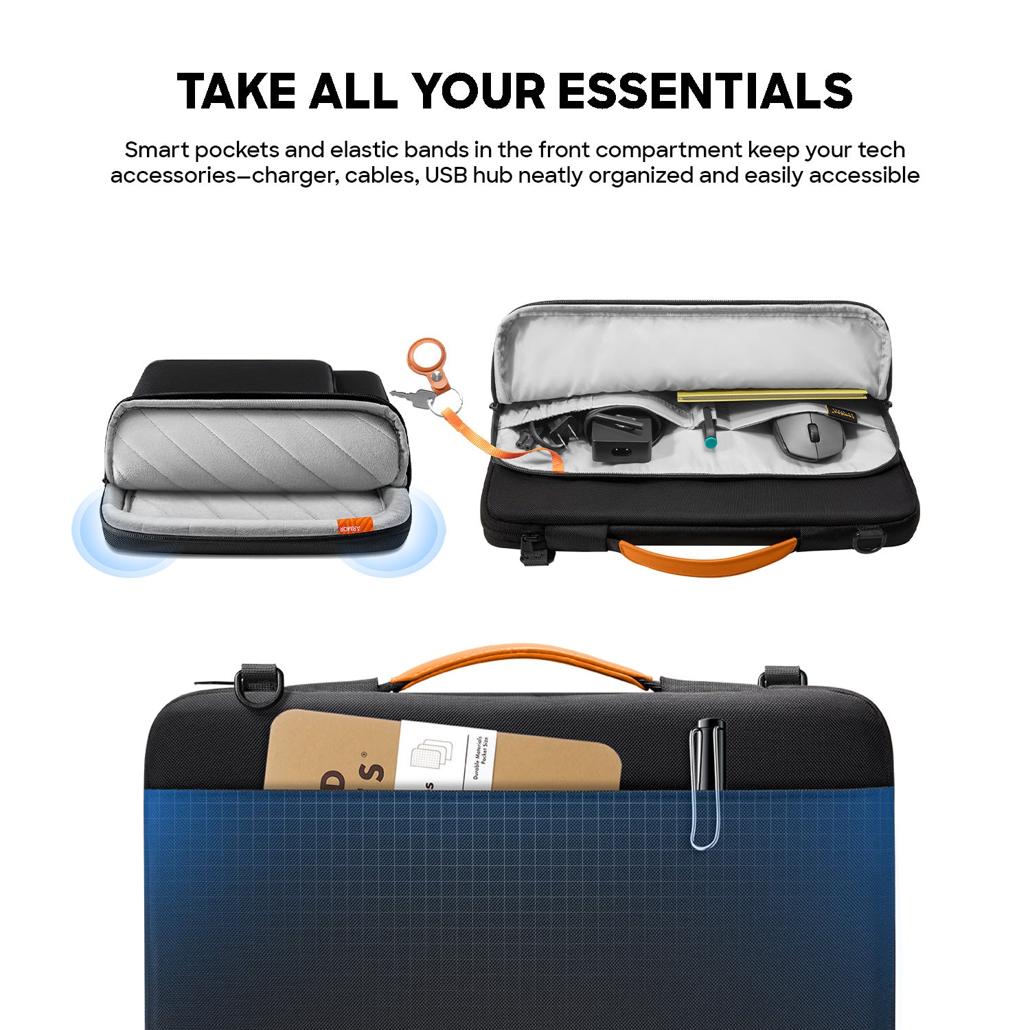 tomtoc Defender-A40 Laptop Shoulder Bag for MacBook Pro 14 Inch