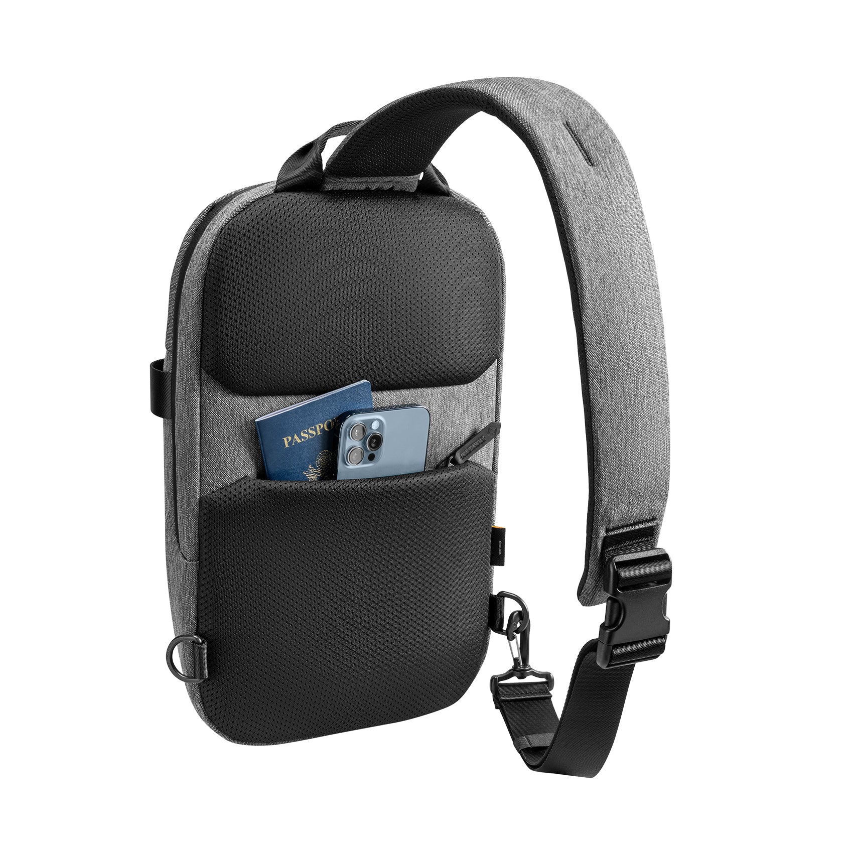 tomtoc 14 Inch Croxbody Shoulder Bag / Sling Bag / Crossbody bag / Men Bag - Gray