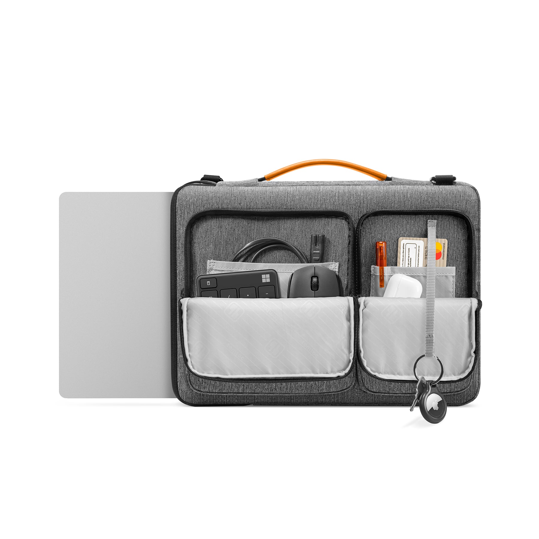 tomtoc 13 Inch Versatile Laptop Messenger Bag - Gray