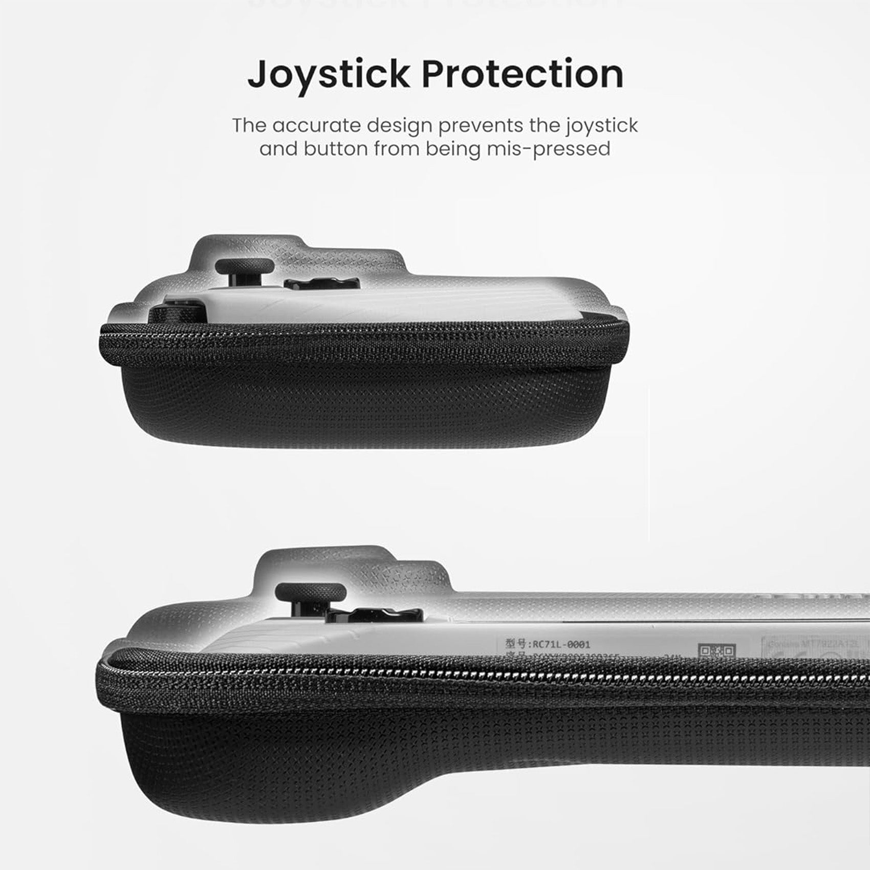 tomtoc ASUS ROG Ally Slim Protective Carrying Case / Hard Portable Travel Carrying Bag - Black