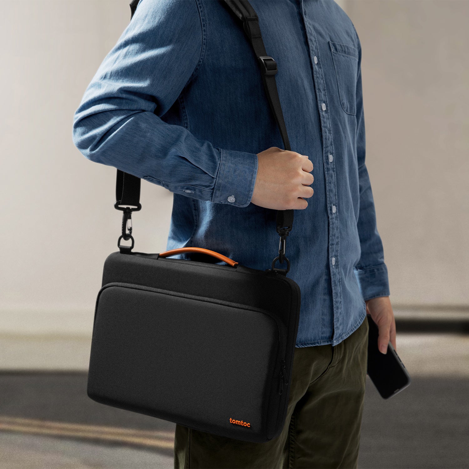 tomtoc Defender-A40 Laptop Shoulder Bag for MacBook Pro 14 Inch