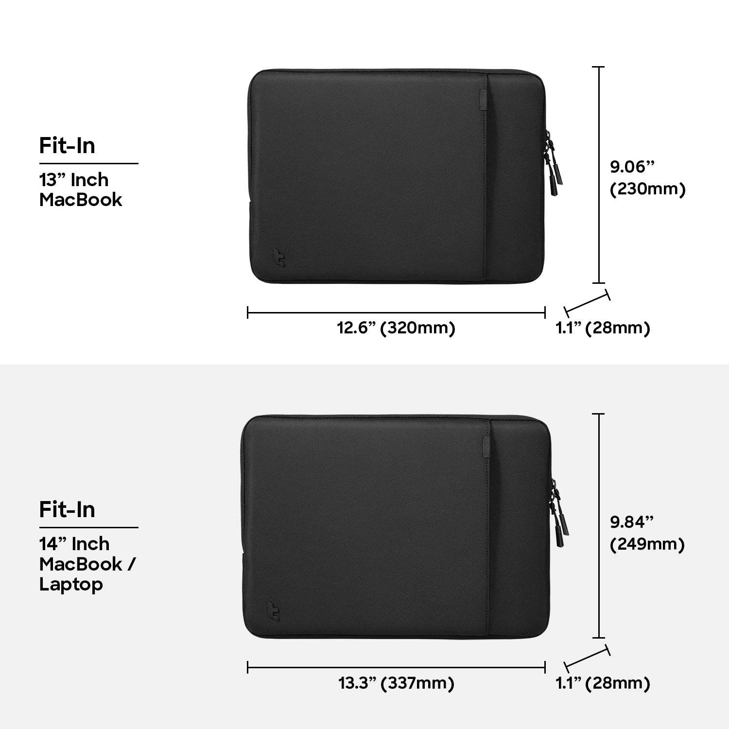 tomtoc Defender-A13 Premium Protective Laptop Sleeve 13 Inch