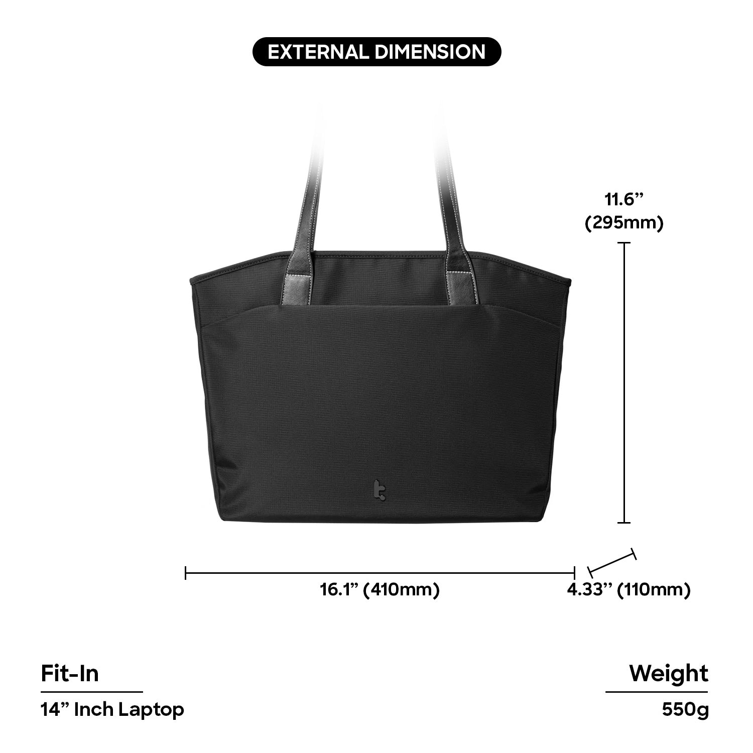 tomtoc Versatile-T23 Laptop Tote Bag 14 Inch