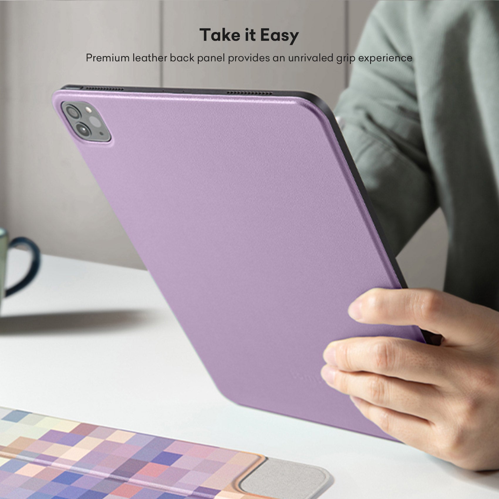 tomtoc 11 Inch Ultra Slim Lightweight Magnetic Case - Imagist Purple