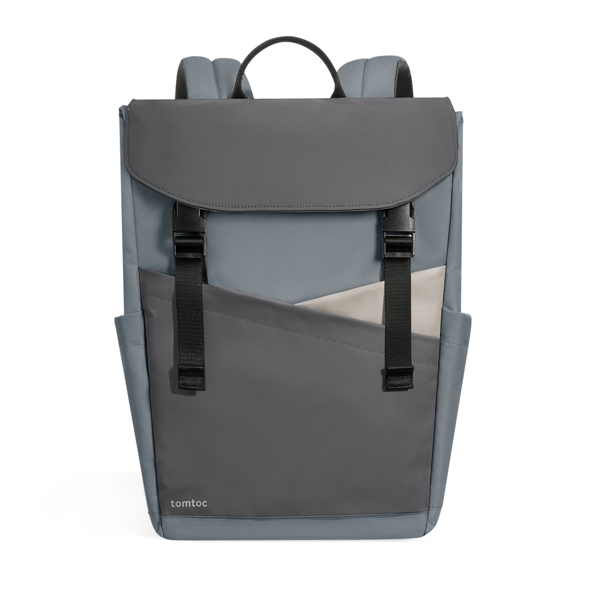 tomtoc 16 Inch Flap Lightweight & Water-Resistant Laptop Backpack - Turquoise