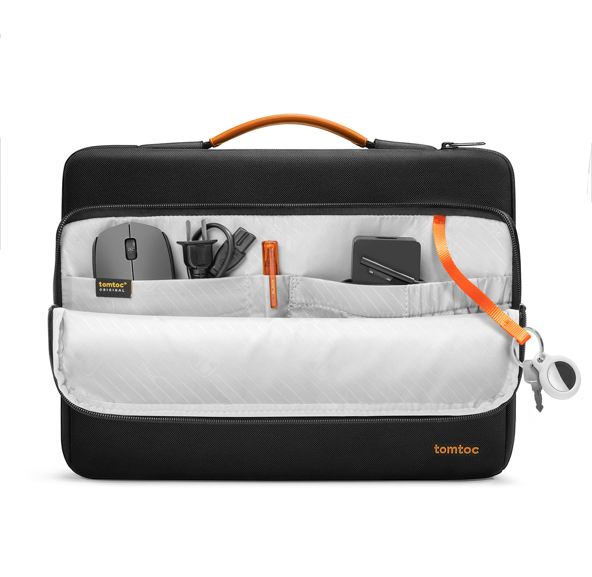 tomtoc 15 Inch Versatile 360 Protective Laptop Sleeve Briefcase - Black