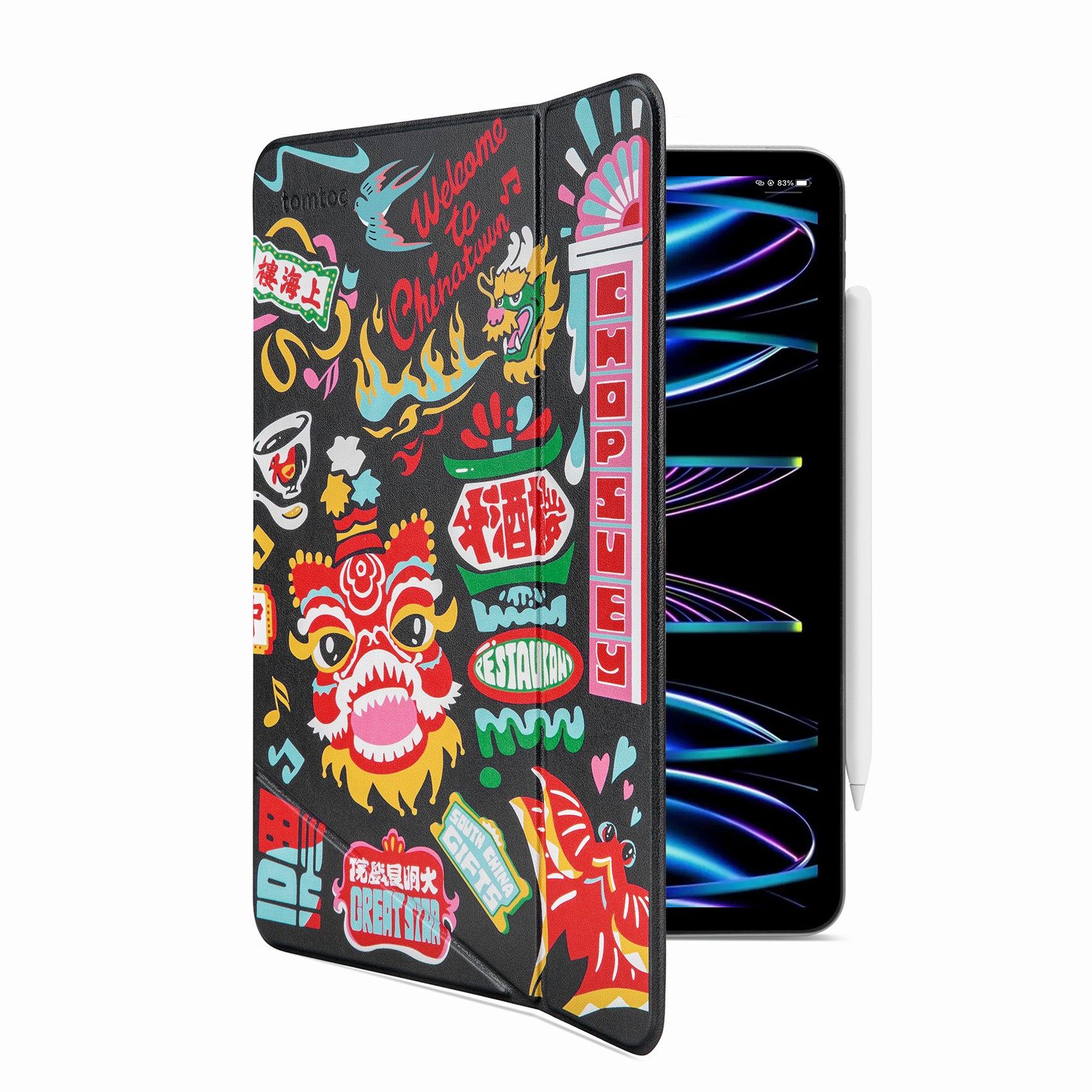 tomtoc OCHM 11 Inch Ultra Slim Lightweight Magnetic Case - Black
