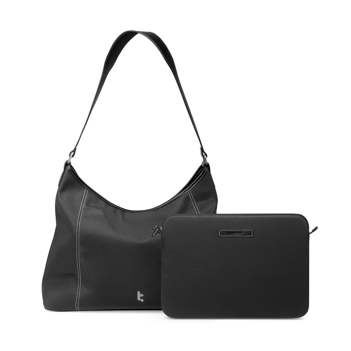 tomtoc 14 Inch Versatile Laptop ToteBag / Women Bag / Ladies Bag - Black