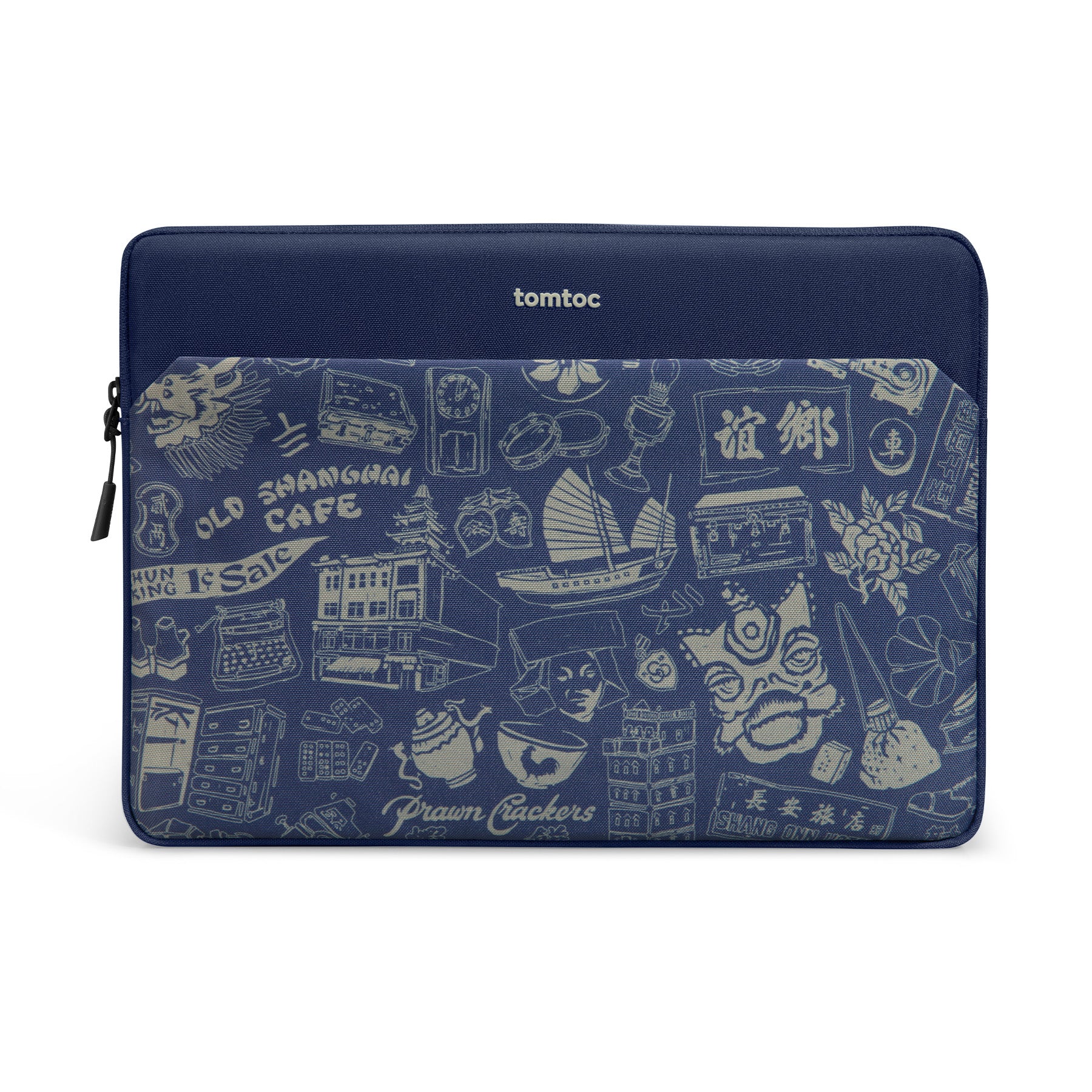 tomtoc OCHM 14 Inch Versatile 360 Protective Laptop Sleeve / MacBook Sleeve - Blue