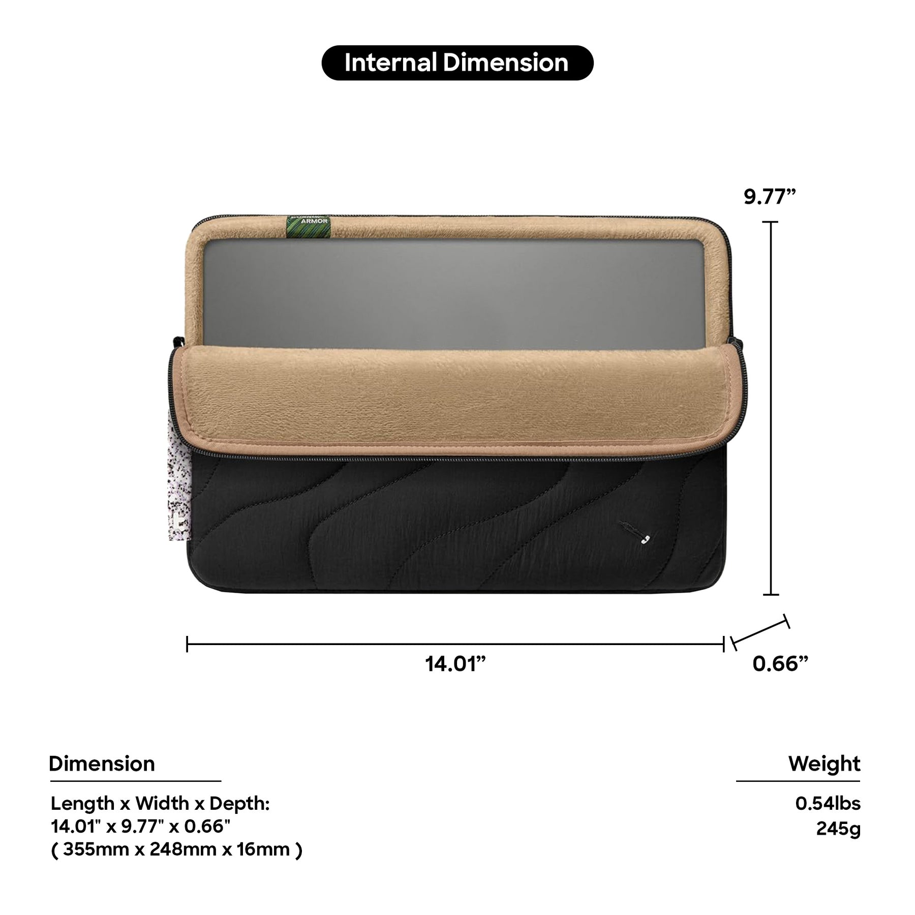 tomtoc Terra-A27 Laptop Sleeve for MacBook Pro 16 Inch