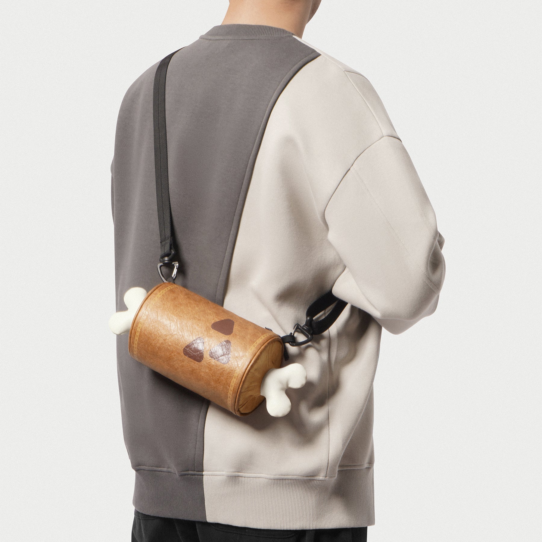 tomtoc Monster Hunter Steak Daily - Mini Crossbody Bag / Shoulder Bag / Sling Bag - Brown