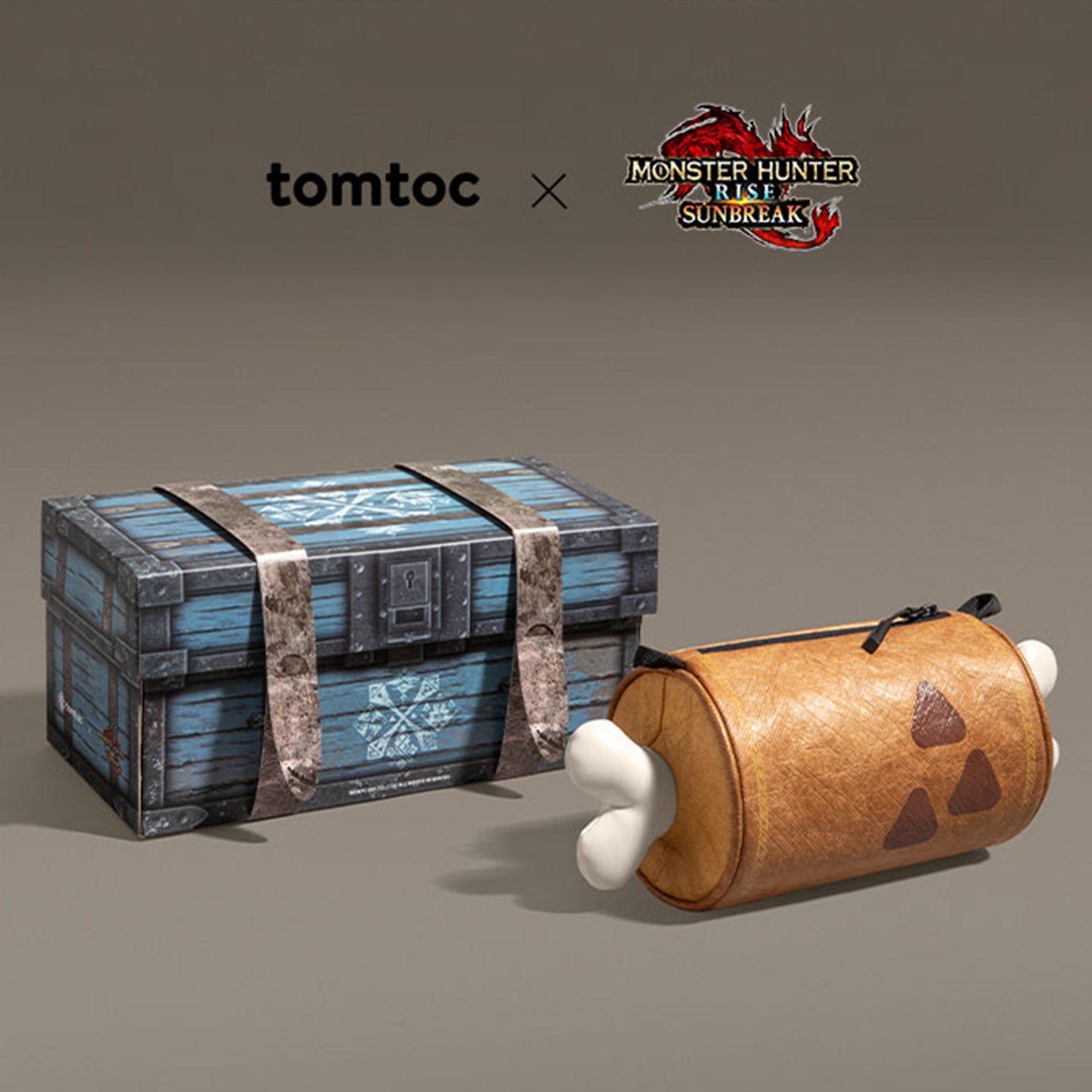 tomtoc Monster Hunter Steak Daily - Mini Crossbody Bag / Shoulder Bag / Sling Bag - Brown