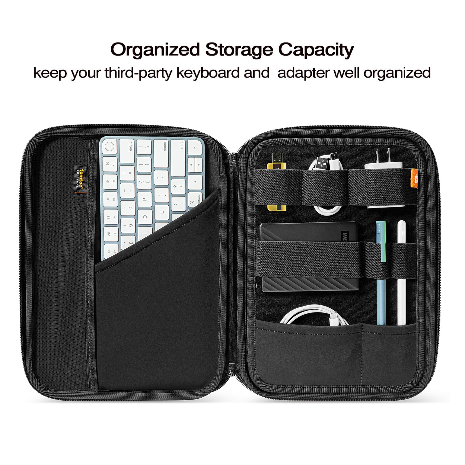 tomtoc 11 Inch Plus Tablet Padfolio Eva Case - Cactus Green