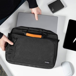 tomtoc 14 Inch Casual Laptop Messenger Bag / Business Shoulder Bag - Black