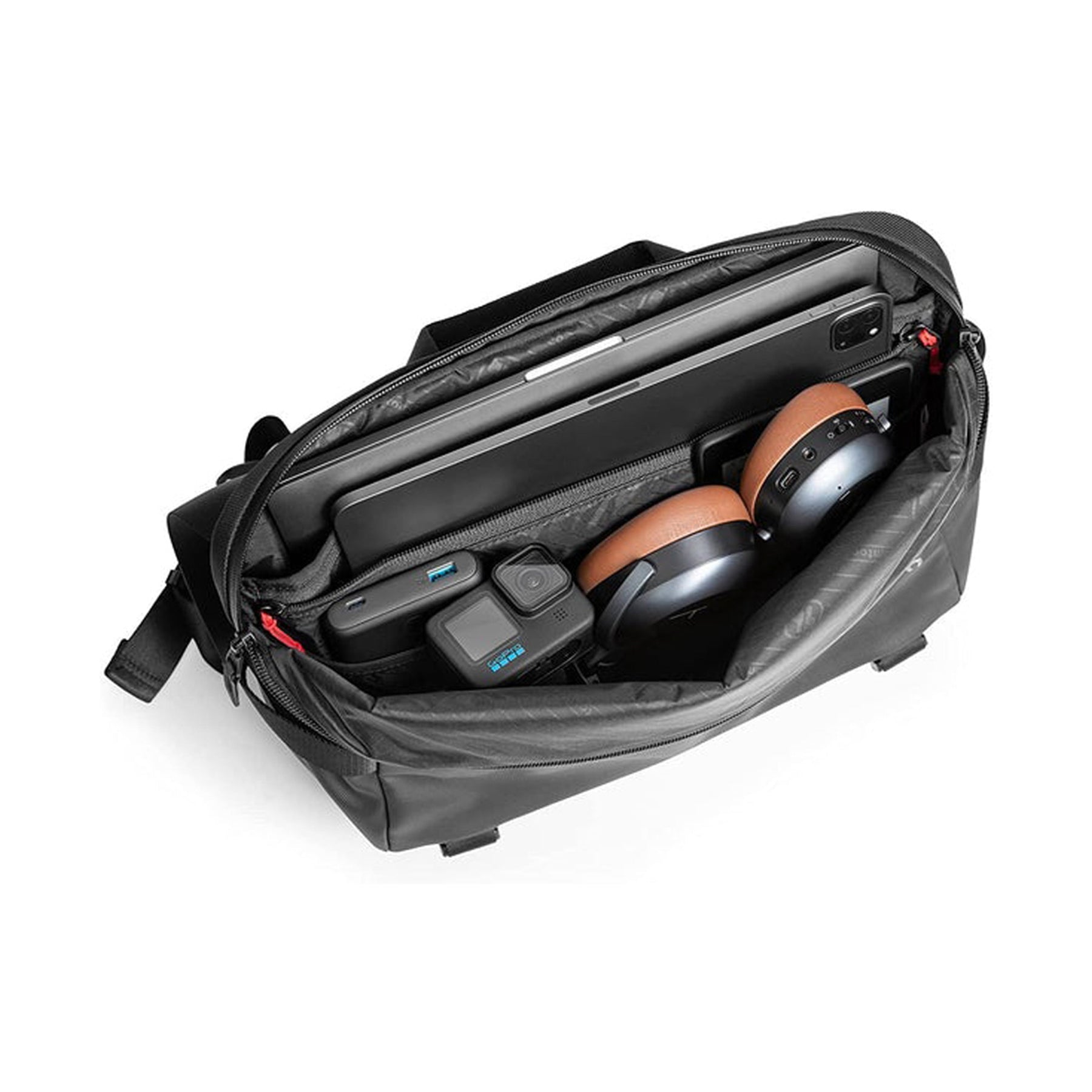 tomtoc 14 Inch Compact EDC Laptop Sling Bag - Black