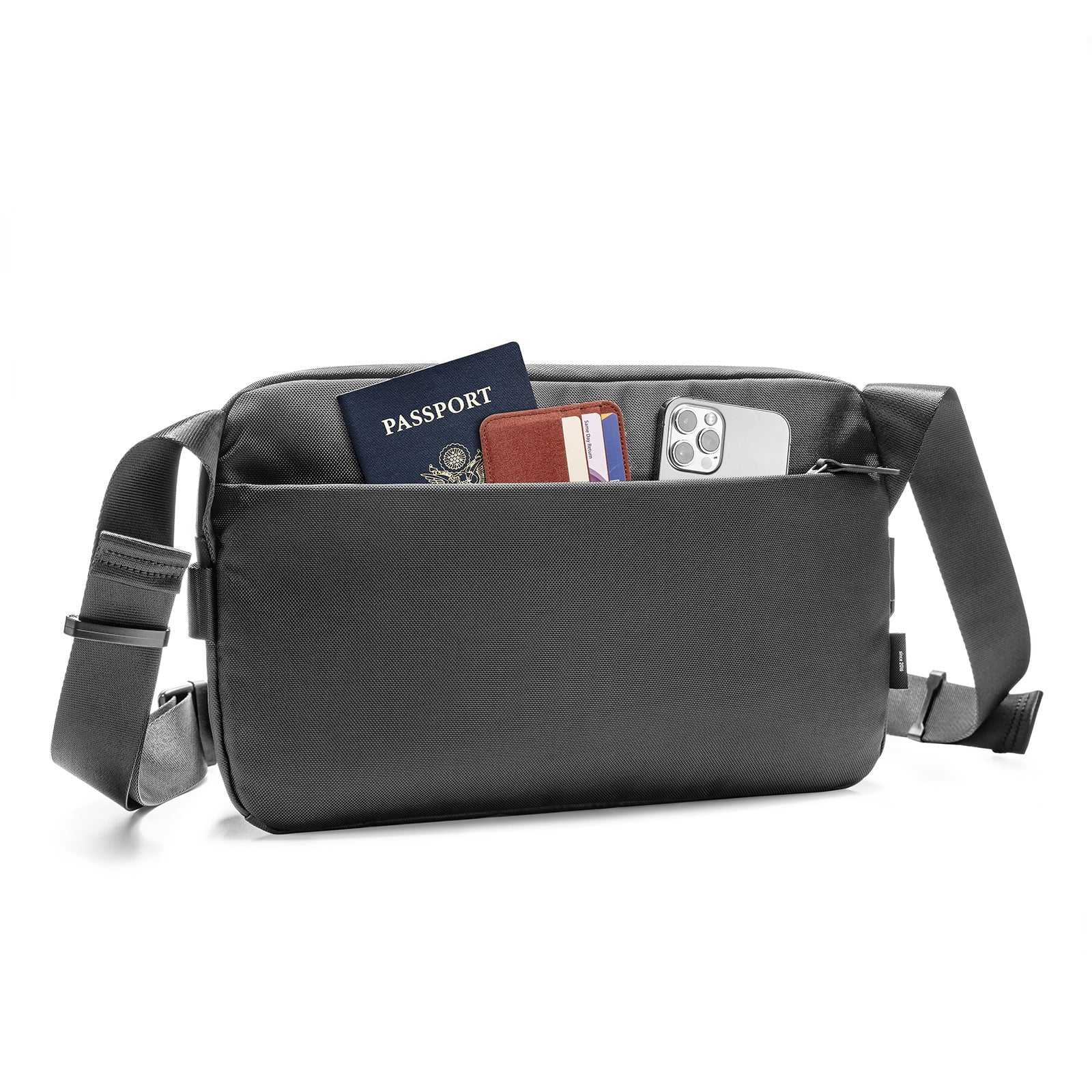 tomtoc 11 Inch Compact Minimalist EDC Sling Bag / Crossbody Bag / Shoulder Bag - Black