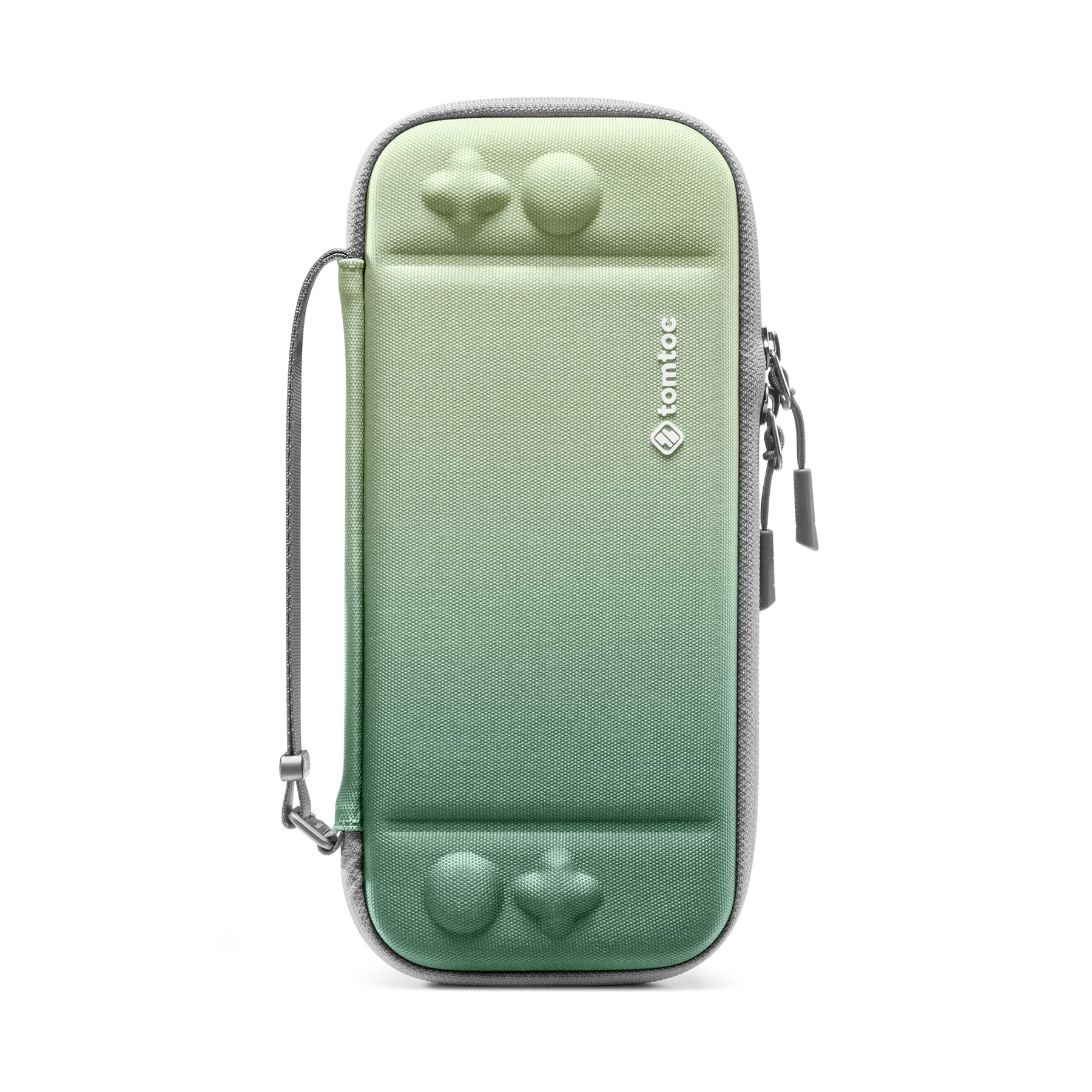 tomtoc Slim Protective Carrying Case with 10 Game Cartridges - Nintendo Switch & OLED Model - Matcha Green