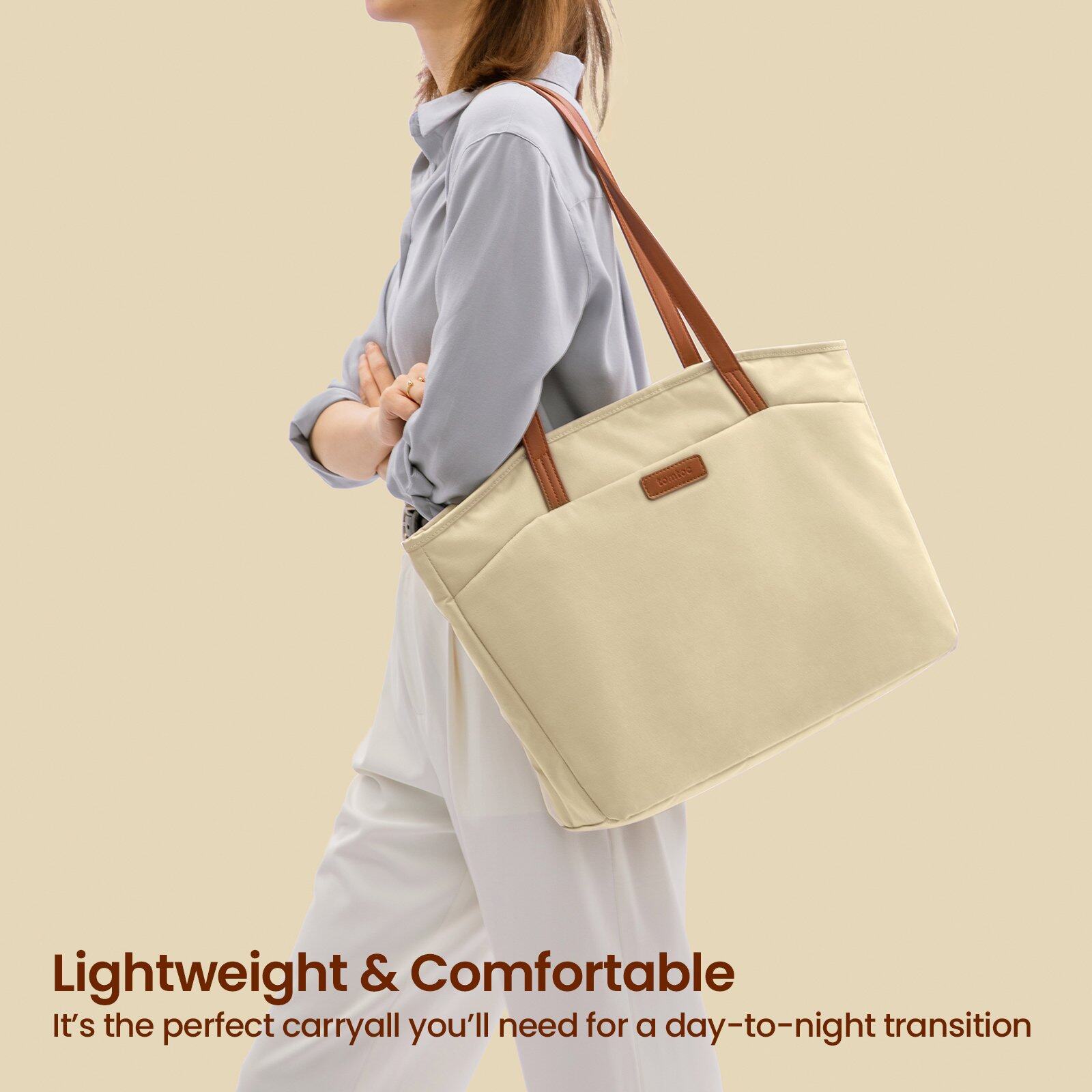 tomtoc 14 Inch Lady Laptop / Tote Bag / Women Bag / Ladies Bag - Khaki