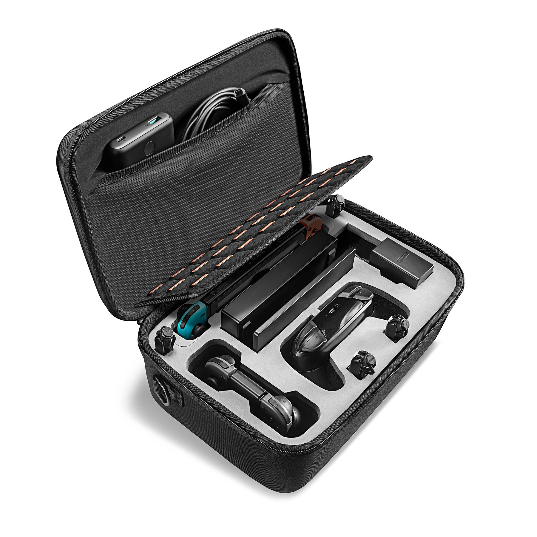 tomtoc Hardshell Carrying Protective Storage Case Fit Controller & 36 Games Card - Nintendo Switch
