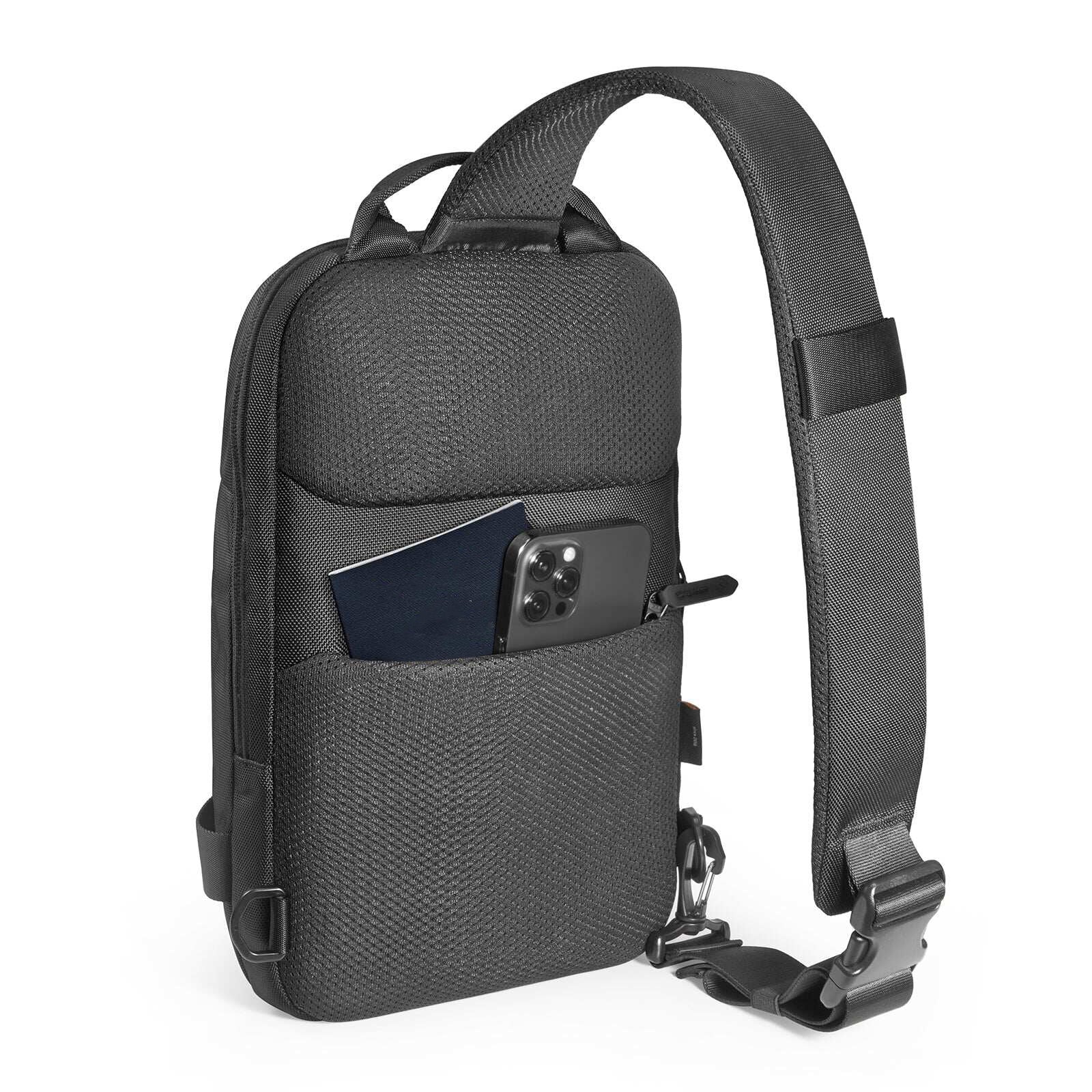 tomtoc 11 Inch Croxbody Men Shoulder Bag / Sling Bag / Crossbody Bag - Black
