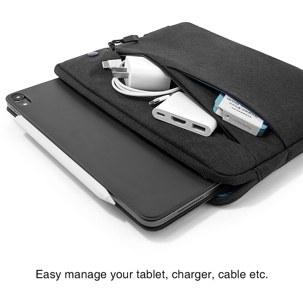 tomtoc 11 Inch Classic Tablet Case Sleeve Bag - Black