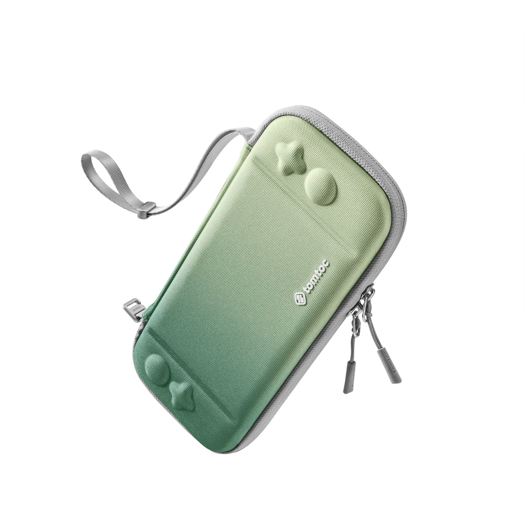 tomtoc Slim Protective Carrying Case with 10 Game Cartridges - Nintendo Switch & OLED Model - Matcha Green