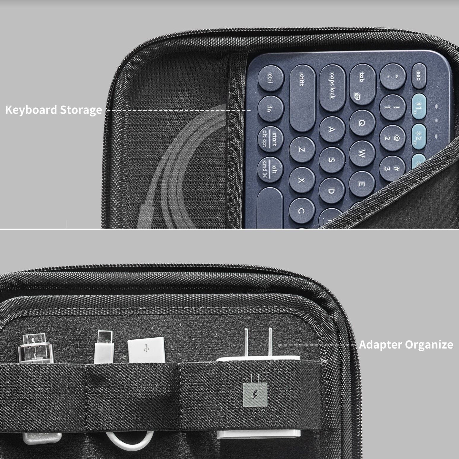 tomtoc 11 Inch Plus Tablet Padfolio Eva Case - Black