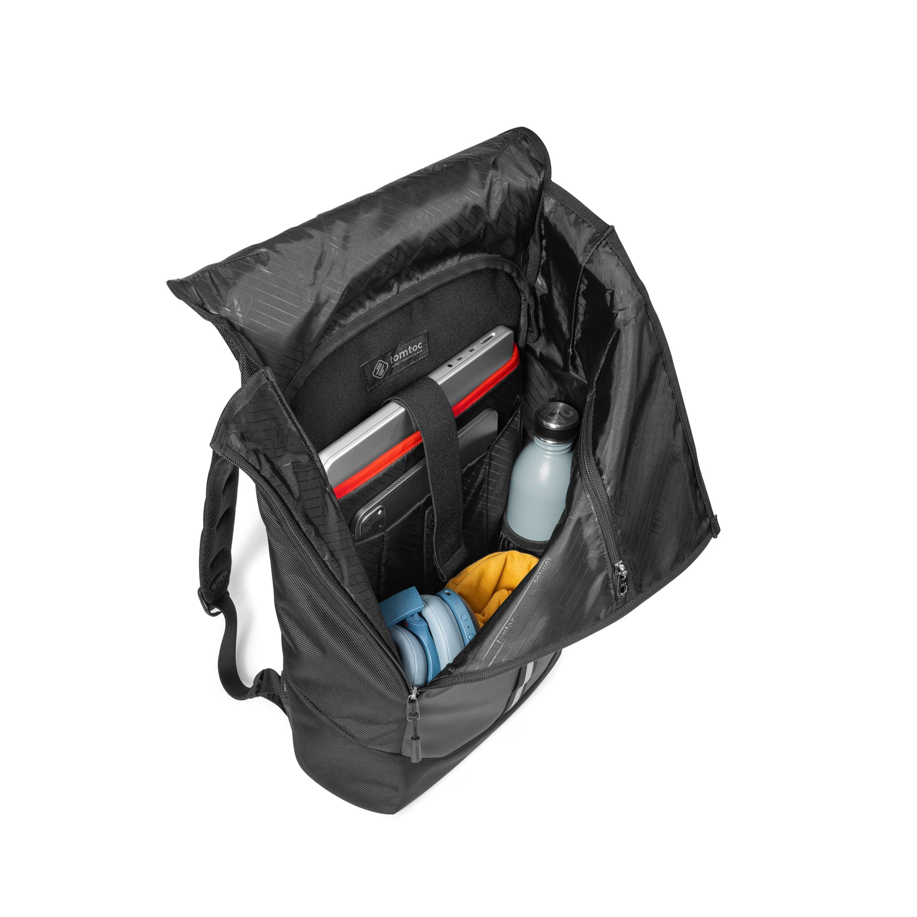 tomtoc 16 Inch Flap Laptop Backpack / Laptop Bag - Black