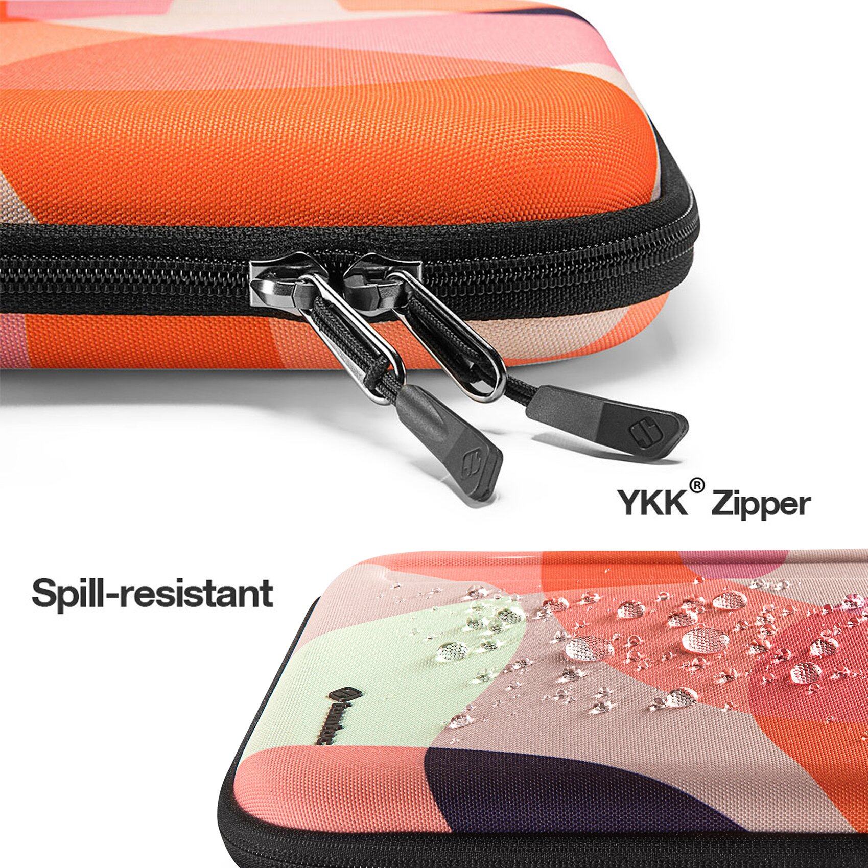 tomtoc 12.9 Inch Tablet Padfolio Eva Case - Mixed Orange