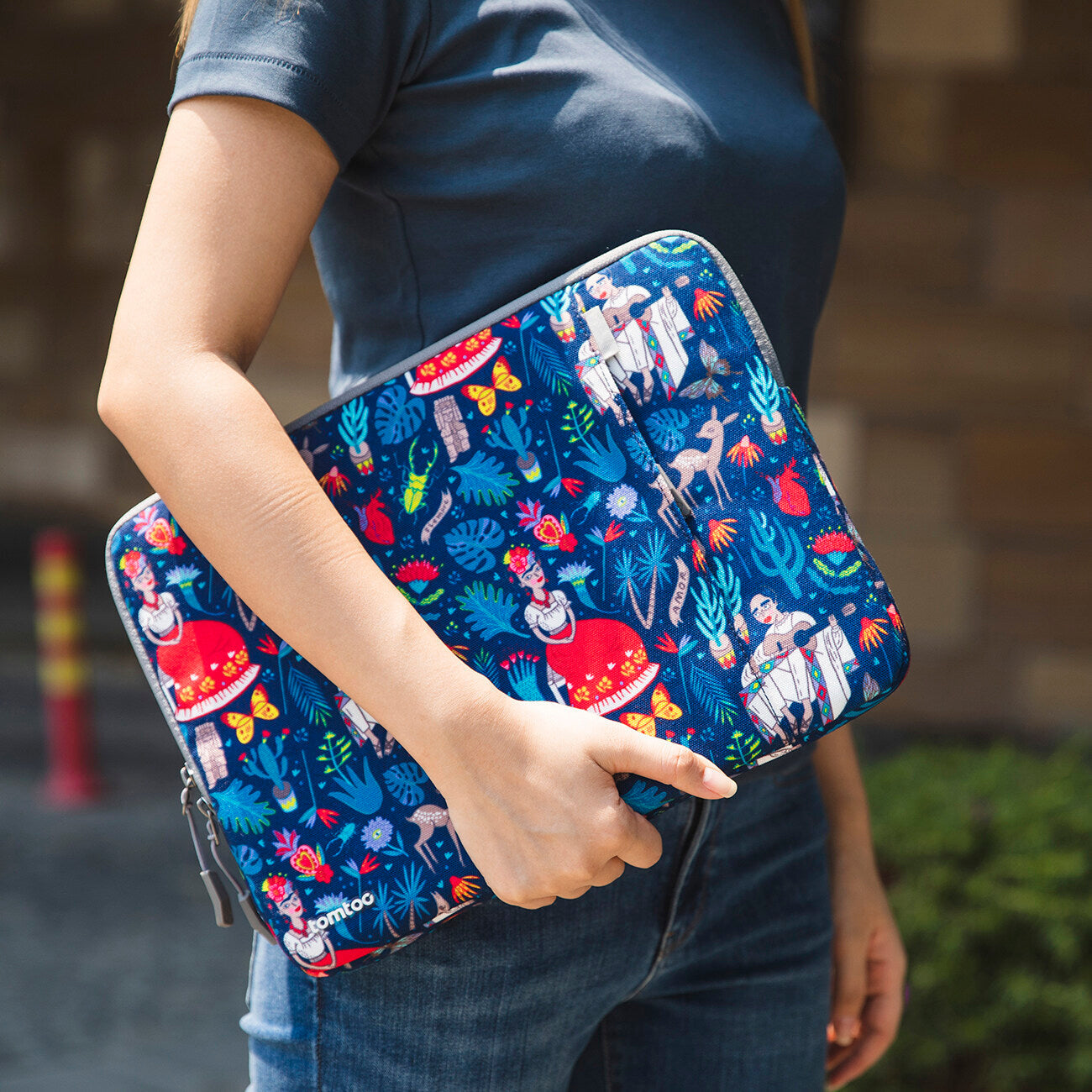 tomtoc 13 Inch Versatile 360 Protective Laptop Sleeve / MacBook Sleeve - Dazzling Blue