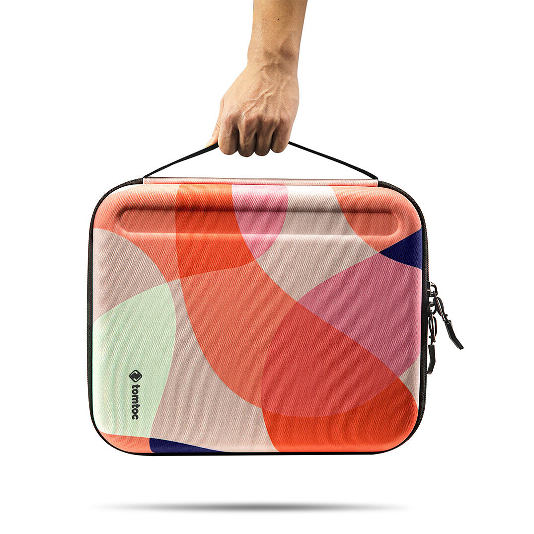 tomtoc 12.9 Inch Tablet Padfolio Eva Case - Mixed Orange