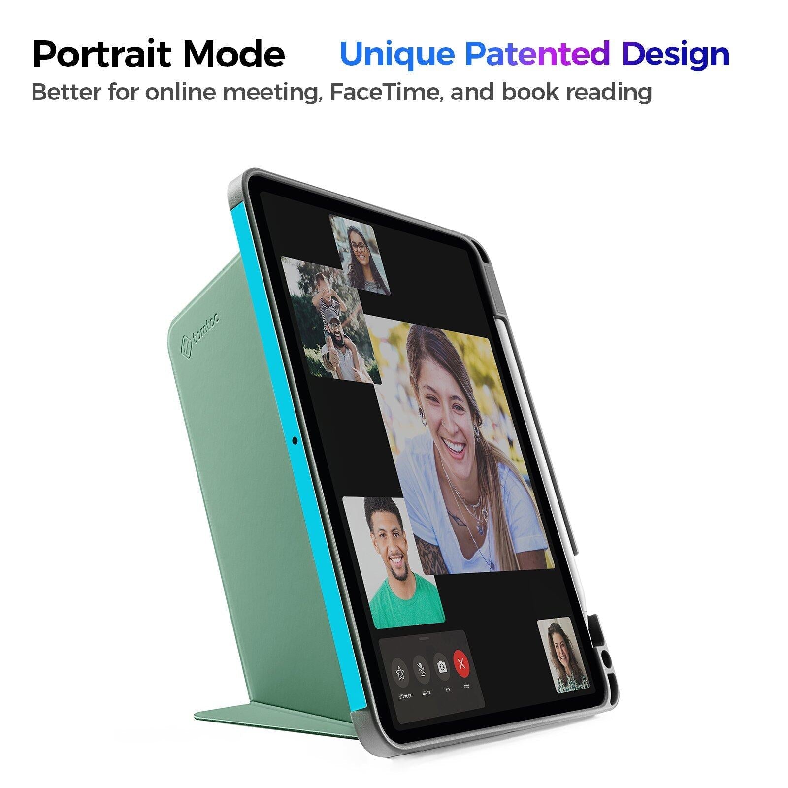 tomtoc 10.9 Inch Protective Smart-Tri Case - Cactus Green