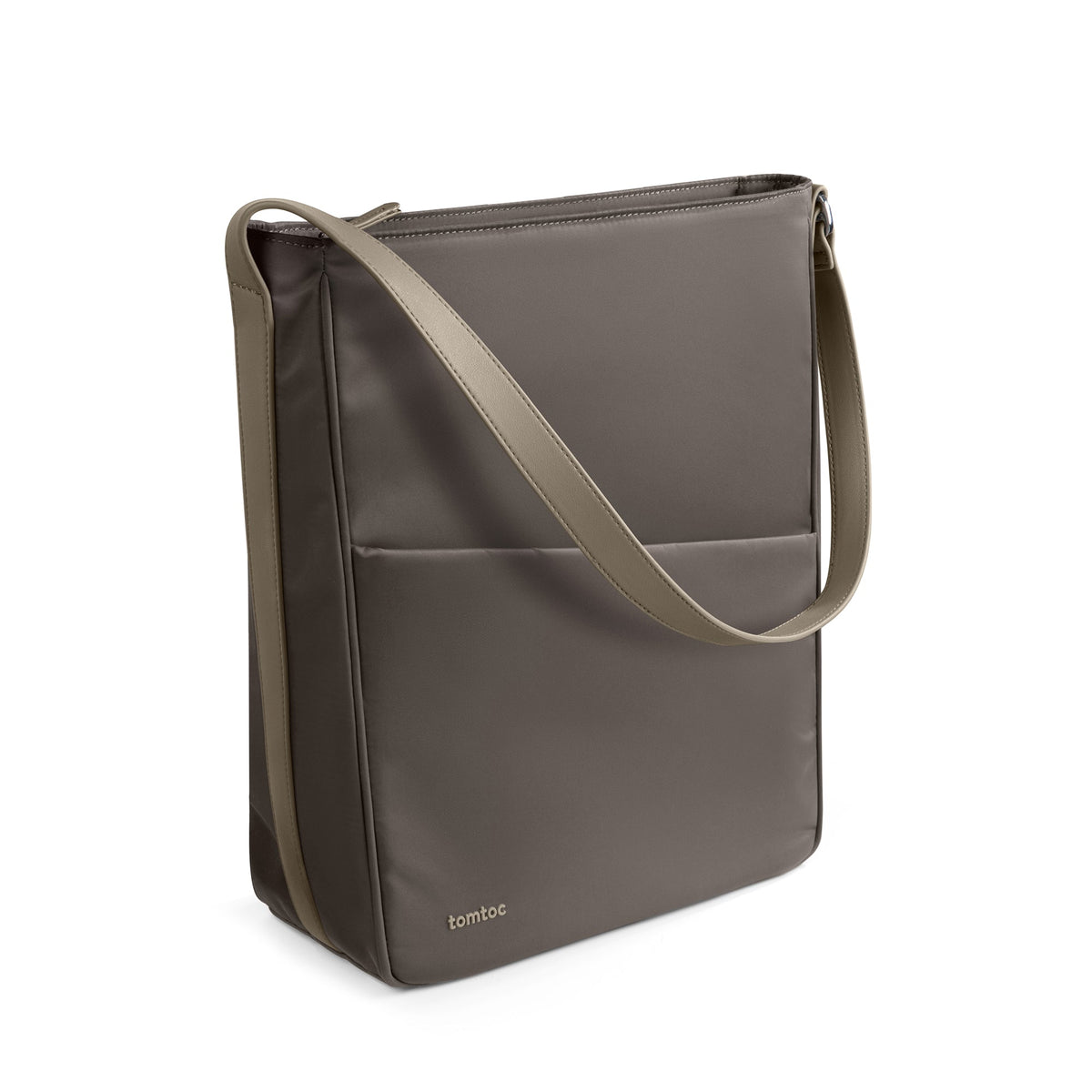 tomtoc 14 Inch Slash Laptop Shoulder Bag / Backpack / Crossbody Bag - Taupe