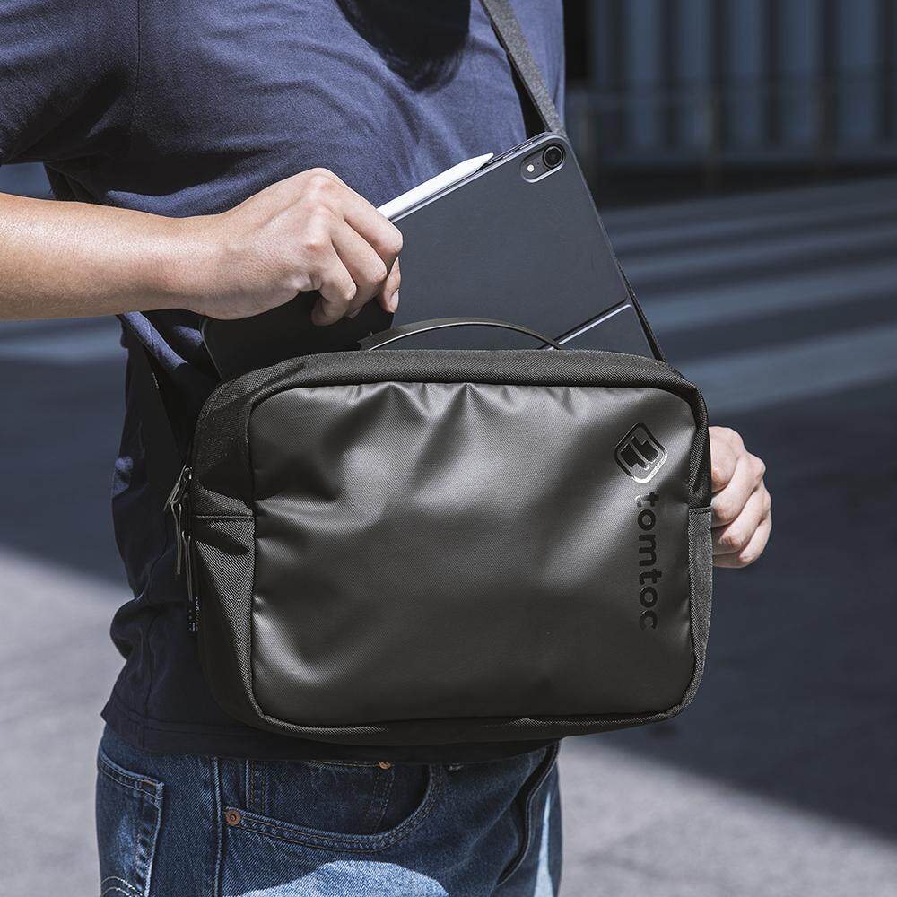 tomtoc 11 Inch Urban Commute Crossbody Shoulder Bag Men - Black