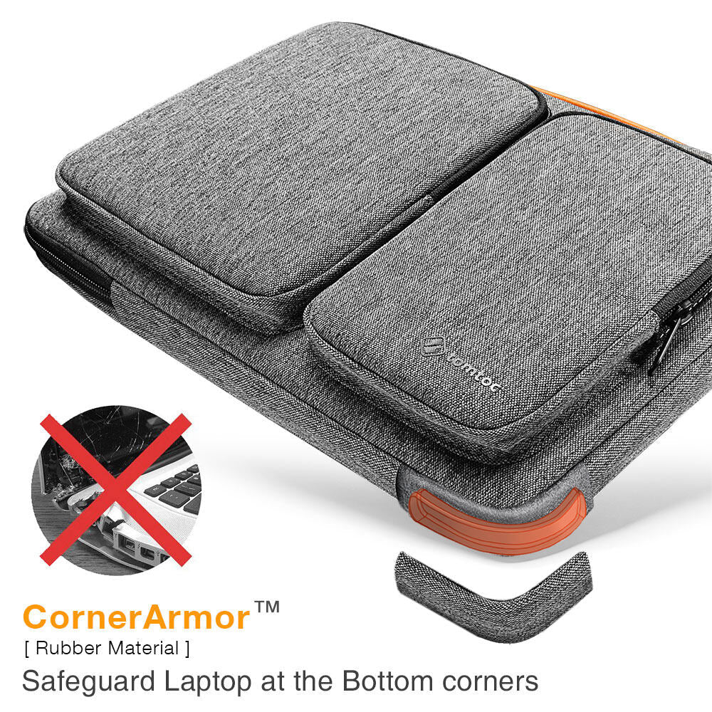 tomtoc 14 Inch Versatile Laptop Messenger Bag - Gray