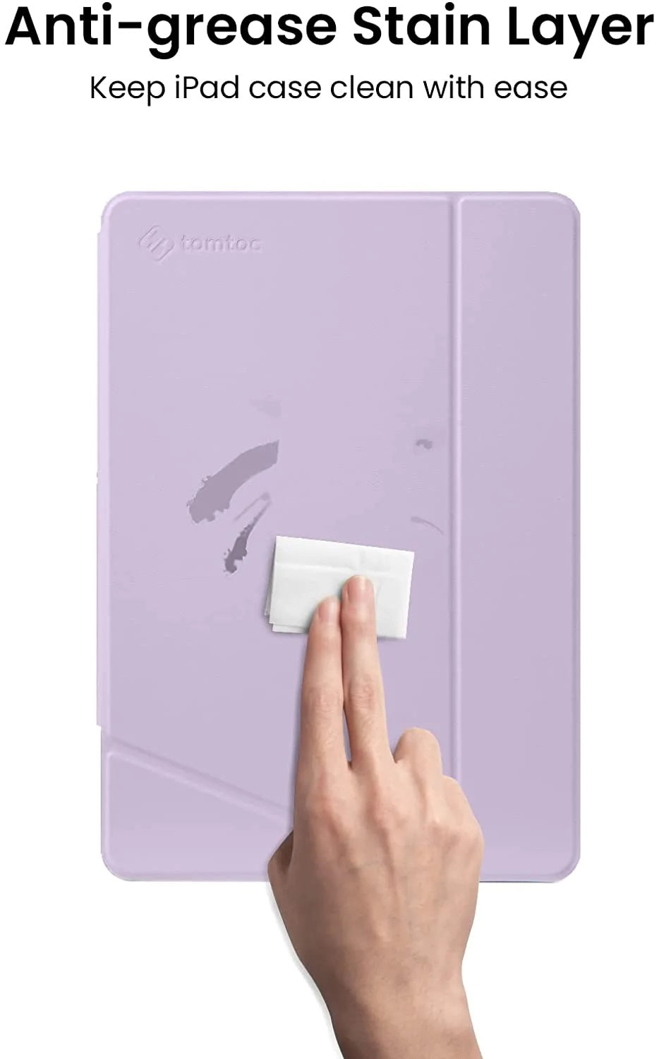 tomtoc 10.2 Inch Protective Smart-Tri Case - iPad 9th Gen 2019-2021 - Purple