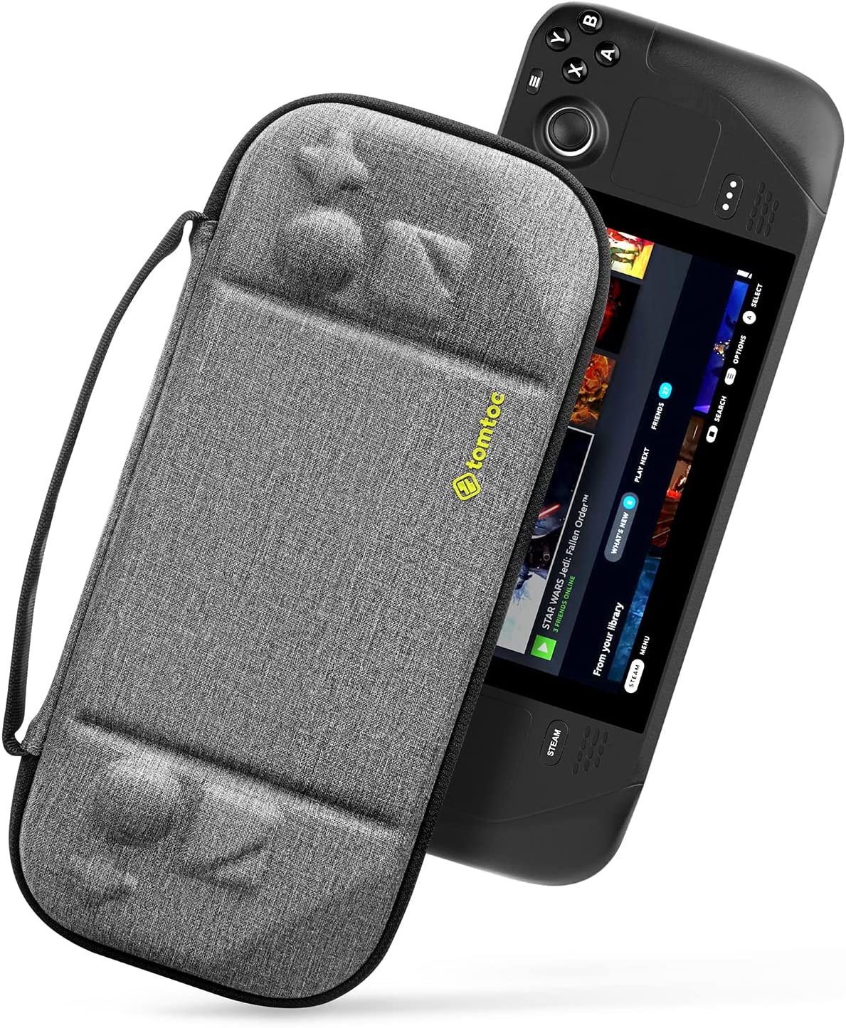 tomtoc Steam Deck Carrying Case / Protective Case / Hard Portable Travel Carrying Bag - Gray