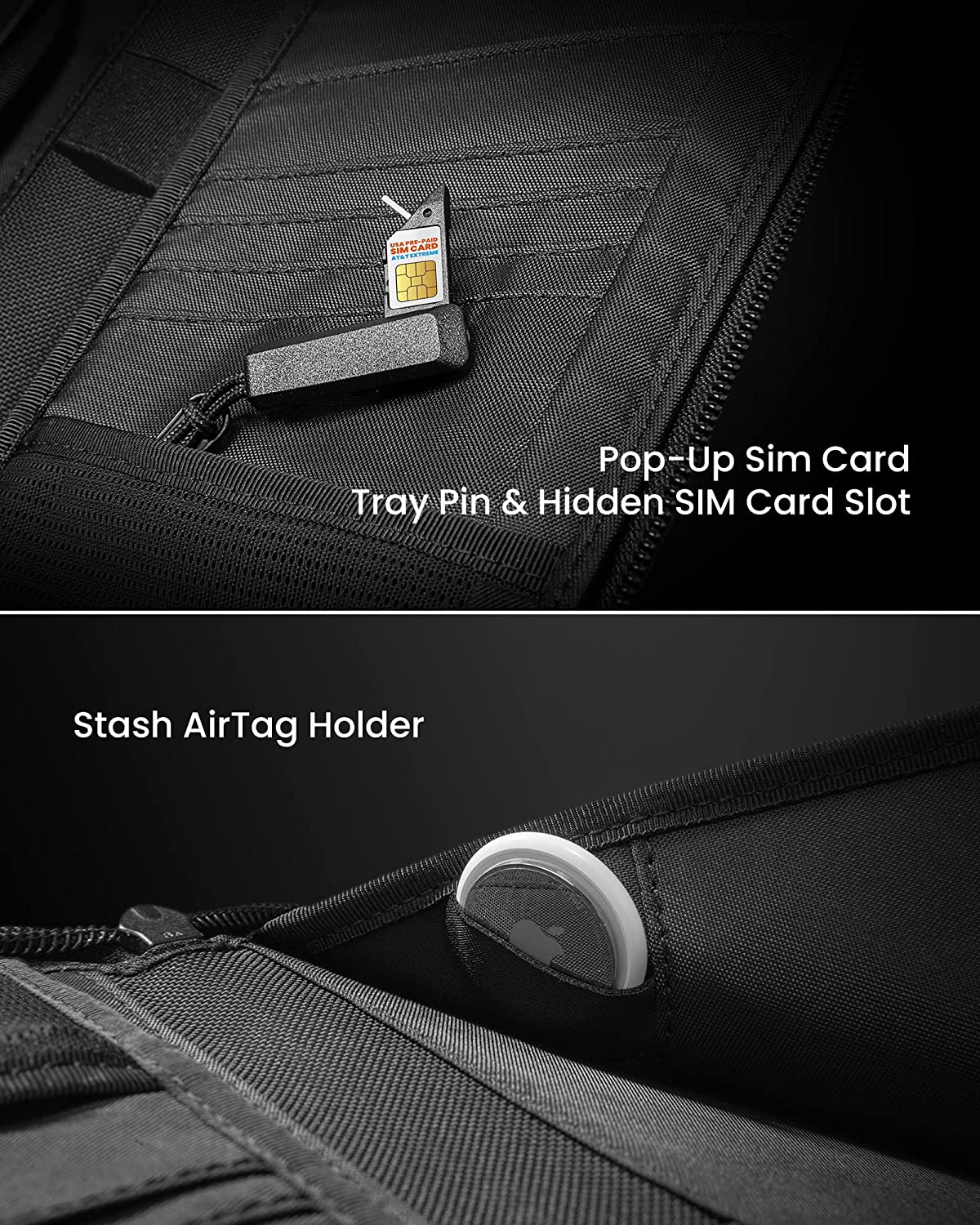 tomtoc Navigator Passport Holder / Passport Wallet / Travel Accessories - Black