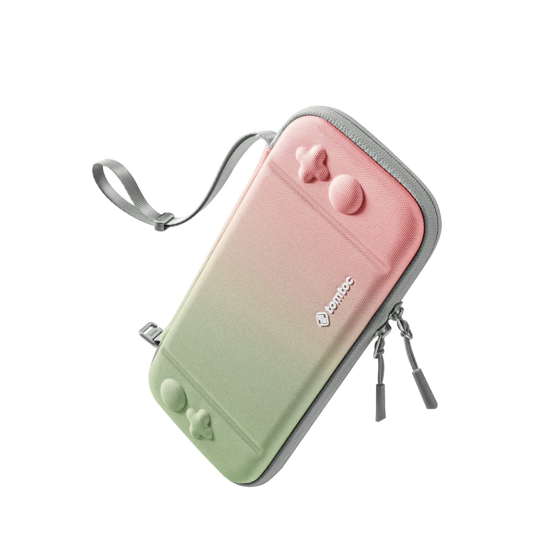 tomtoc Slim Protective Carrying Case with 10 Game Cartridges - Nintendo Switch & OLED Model - Cherry Blossom