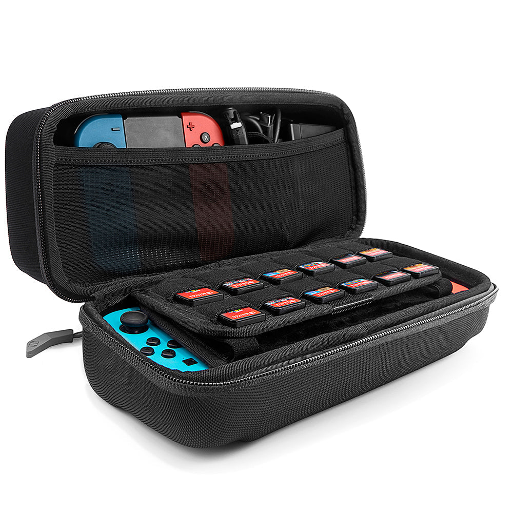 tomtoc Carrying Case Travel Nintendo Switch Case with Pocket - Nintendo Switch / OLED - Black
