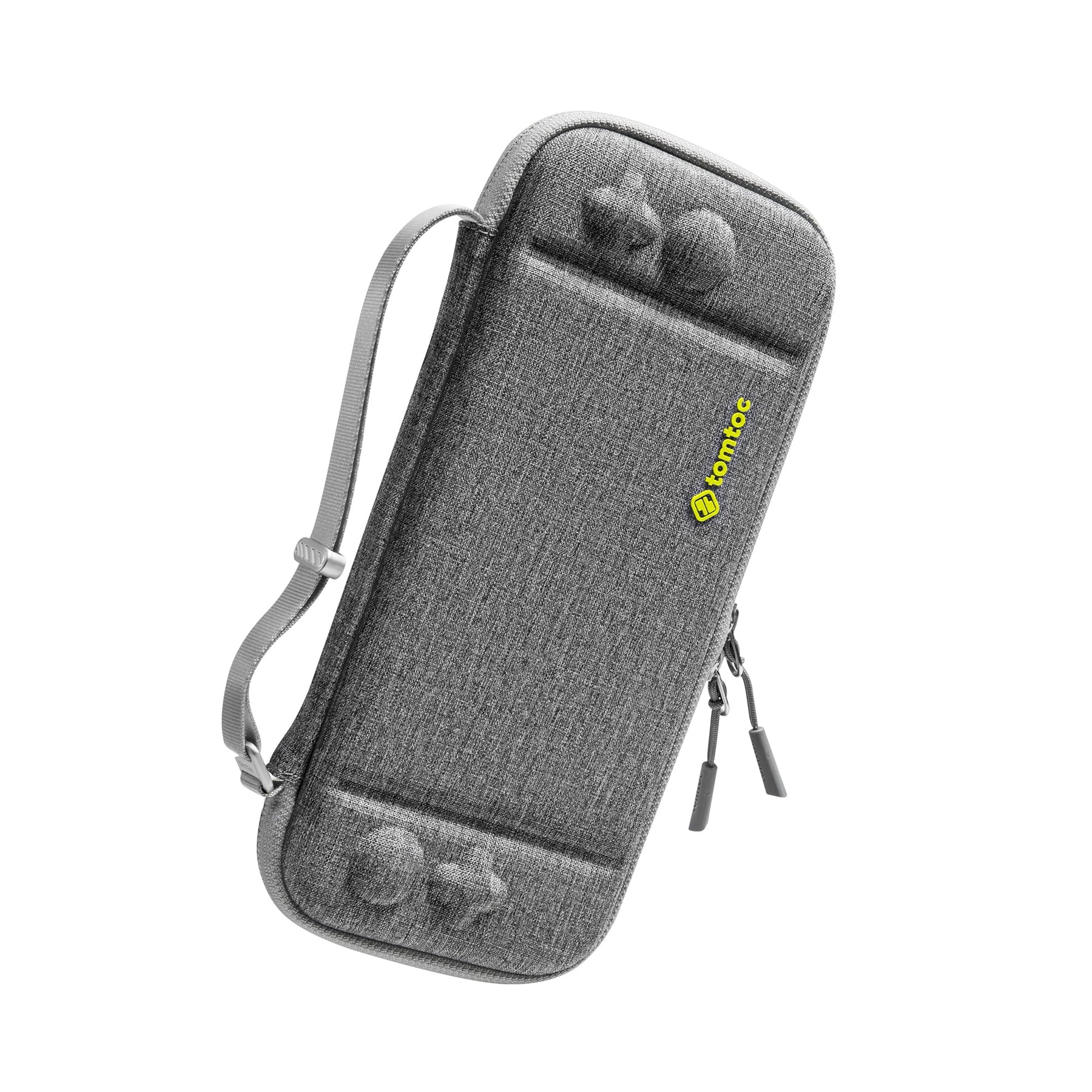 tomtoc Slim Protective Carrying Case with 10 Game Cartridges - Nintendo Switch & OLED Model - Gray